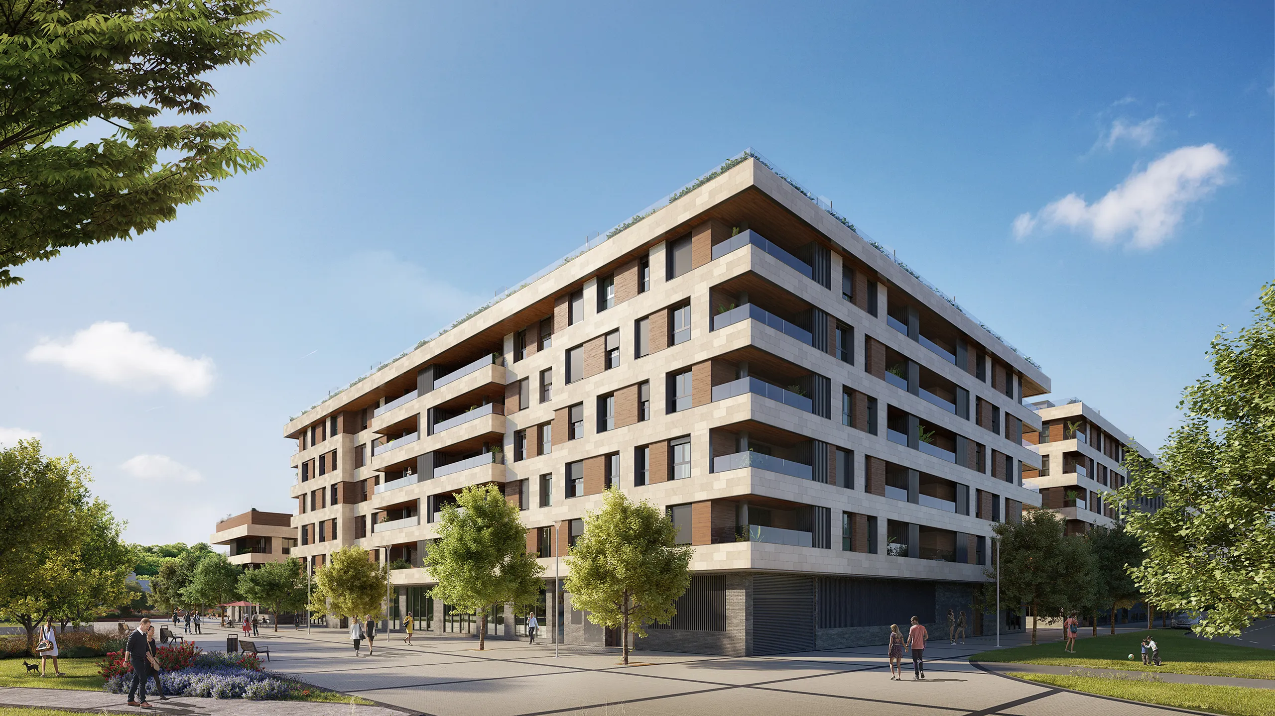 Piso San Sebastian San Sebastian Fassade eye level Architecture Rendering