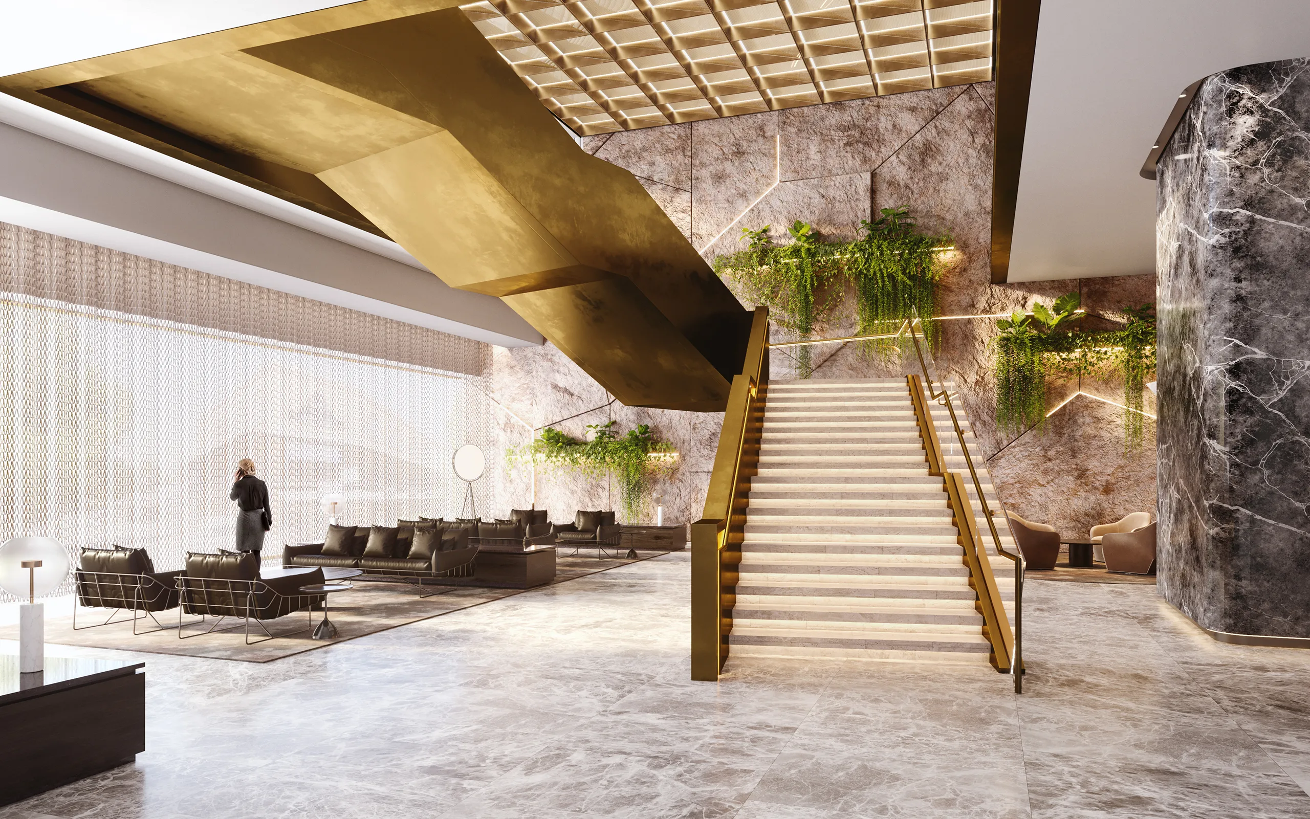Mrl Headquarters Usa Common Areas Real Estate 3D