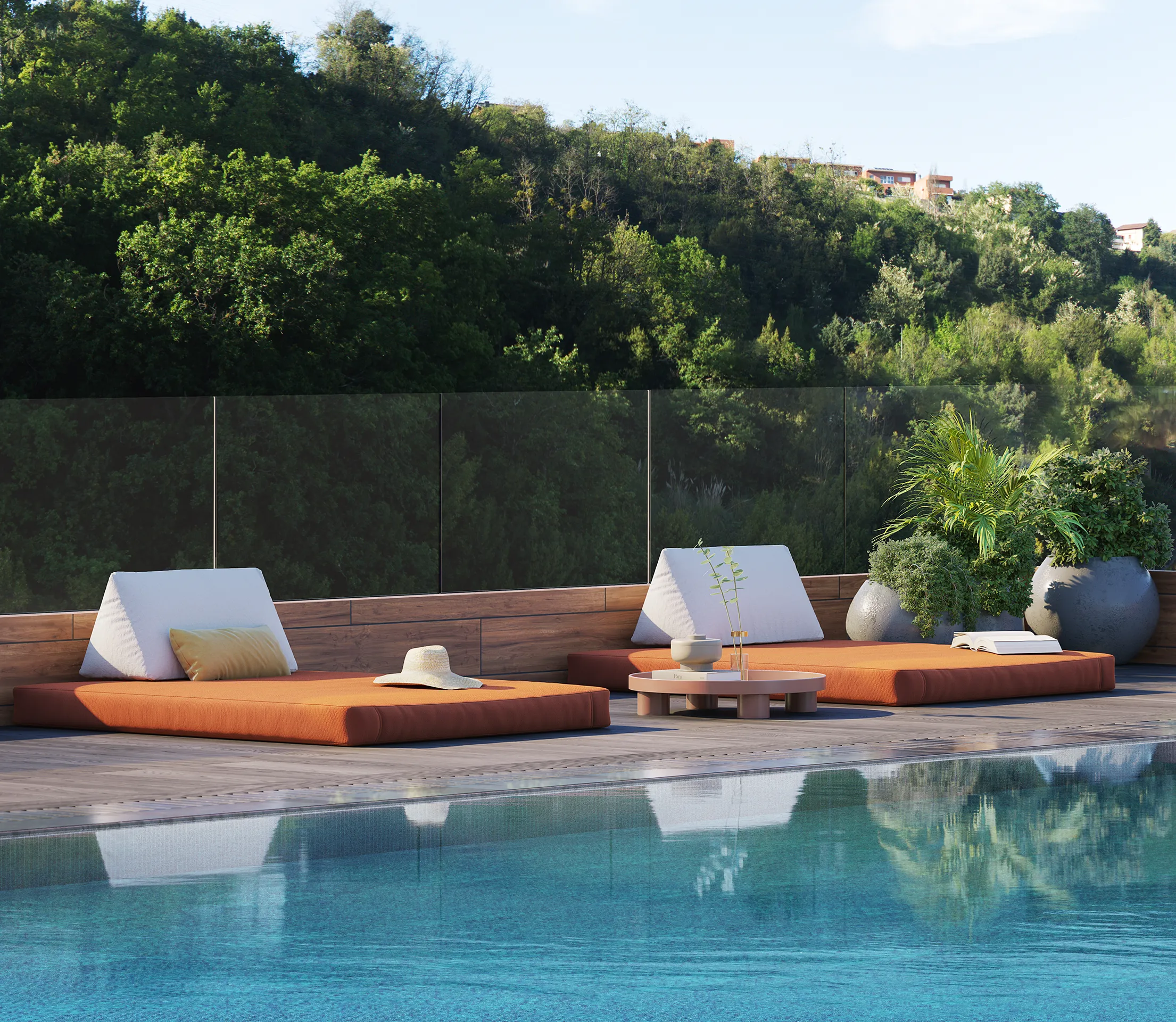 Piso San Sebastian San Sebastian Pool Architecture Visualization