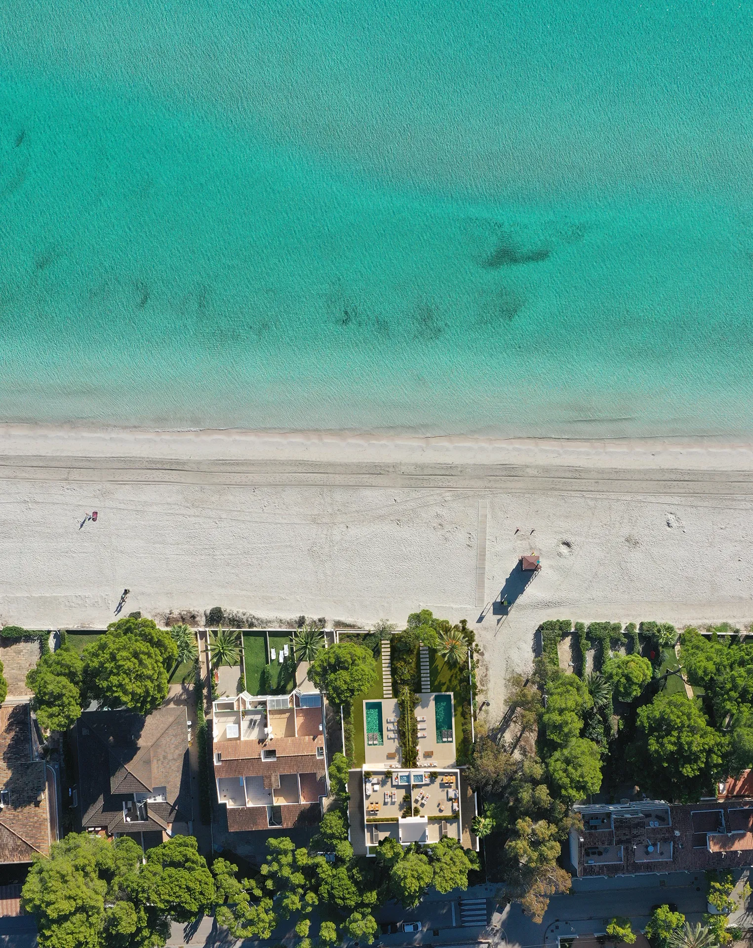 Villa Alcudia Mallorca Aerial view Photorealistic Renders