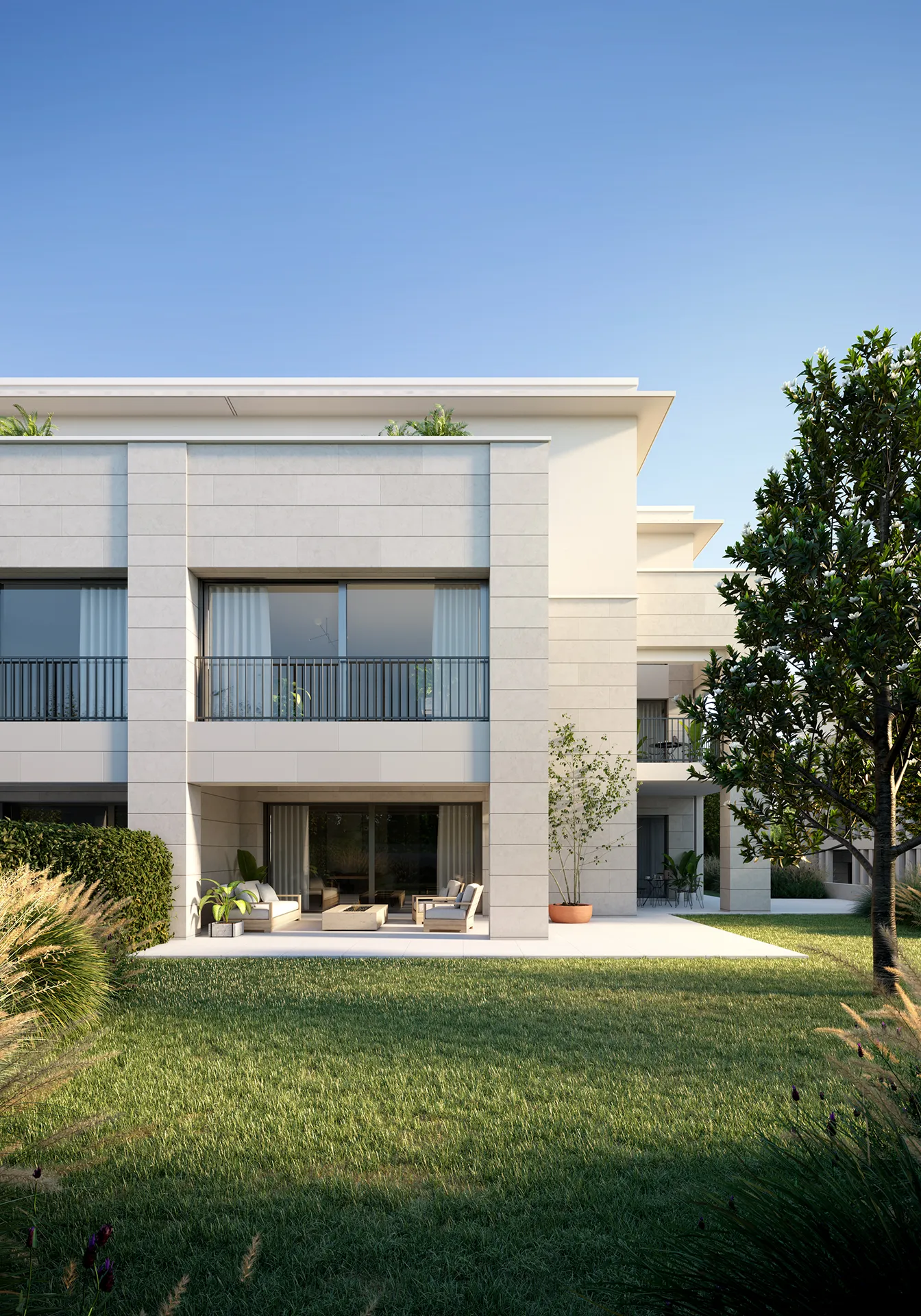 Doctor Balmis Houses Aravaca Madrid Fassade eye level Architecture Visualisation