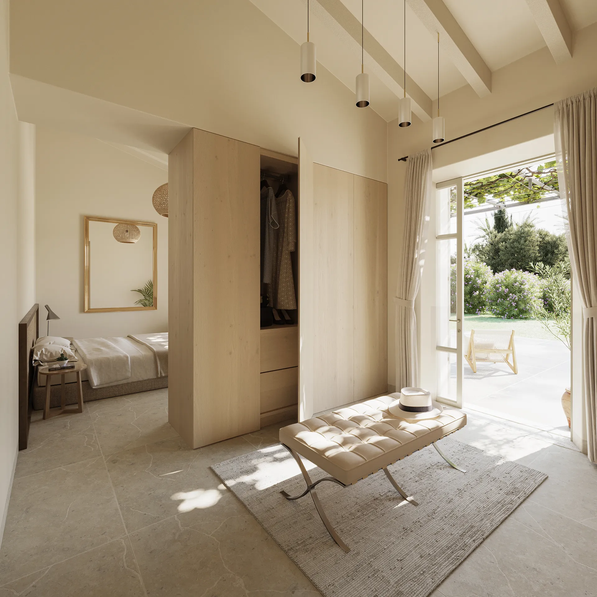 Finca Manacor Mallorca Hallway architectural cgi