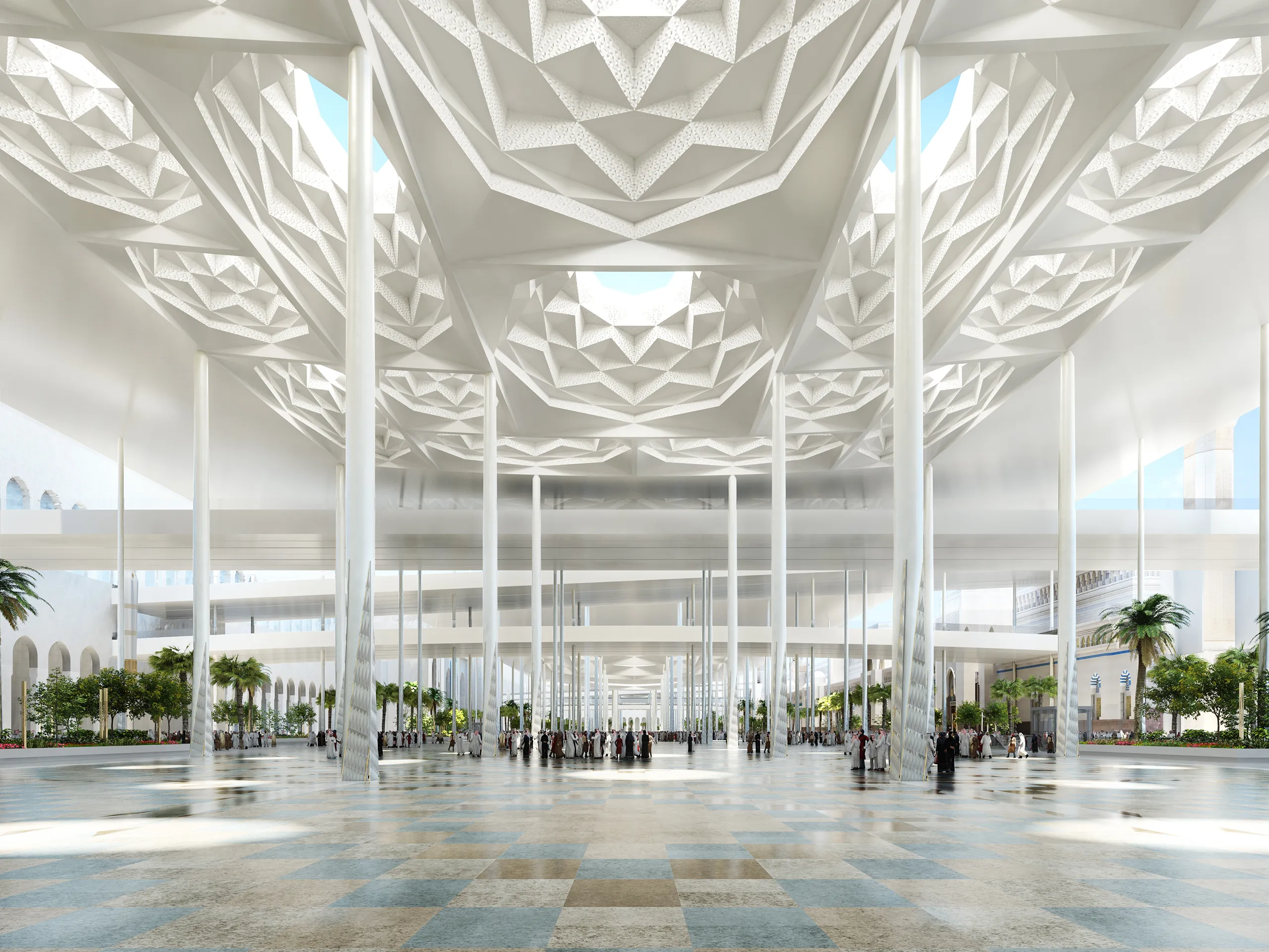 Medinah Mosque Medinah Saudi Arabia Common Areas Real Estate Renders