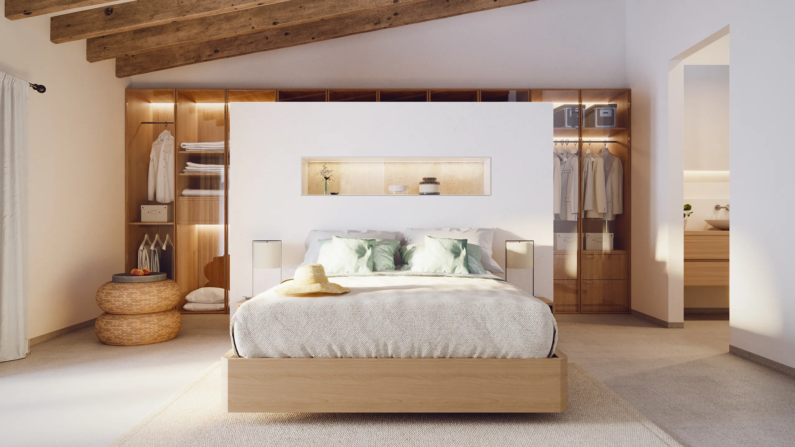 Apartments Sta Maria Mallorca Bedroom Architectural Renderings