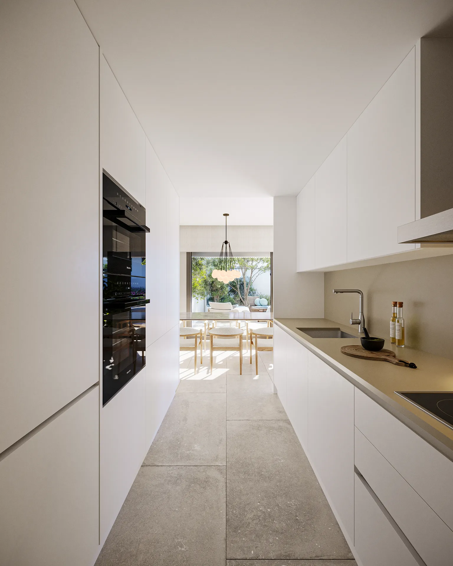 Viviendas Boadilla Madrid Kitchen Architecture Visualisation