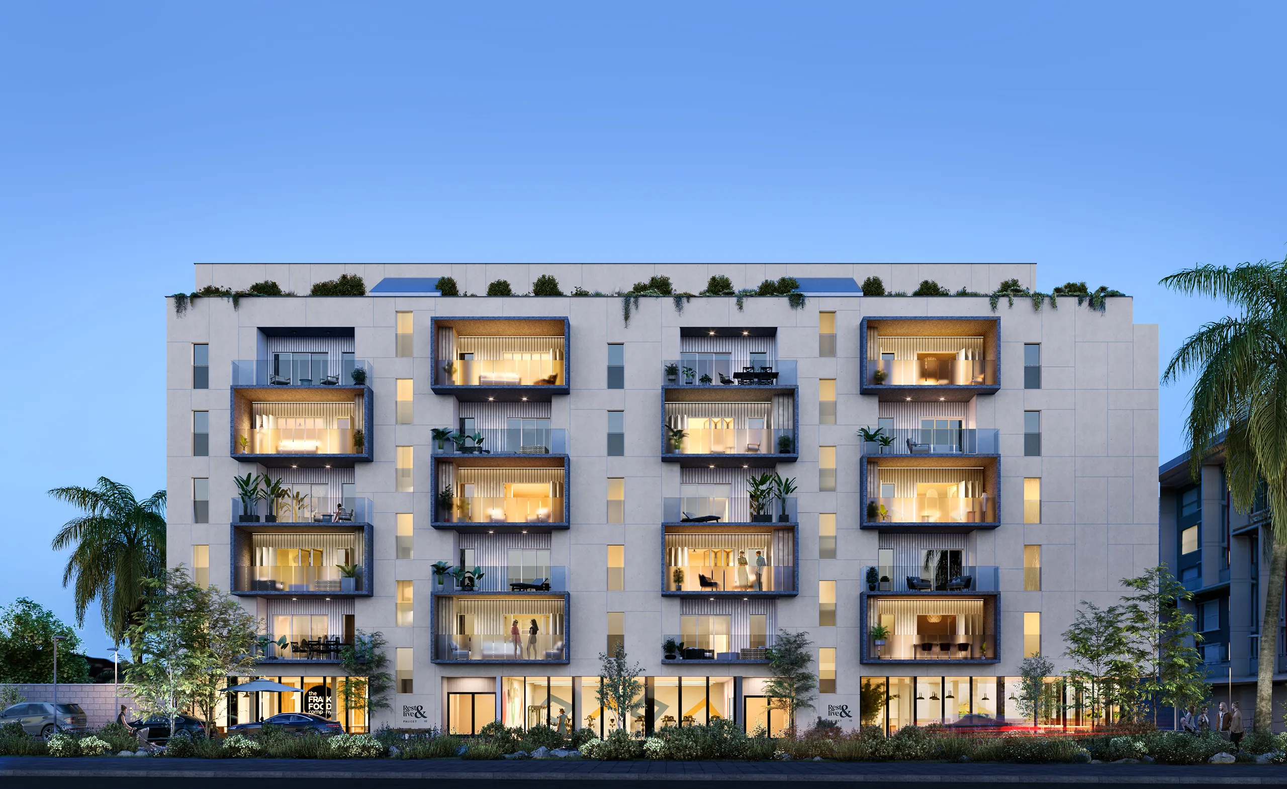 Viviendas Xativa Valencia Fassade eye level real estate renders