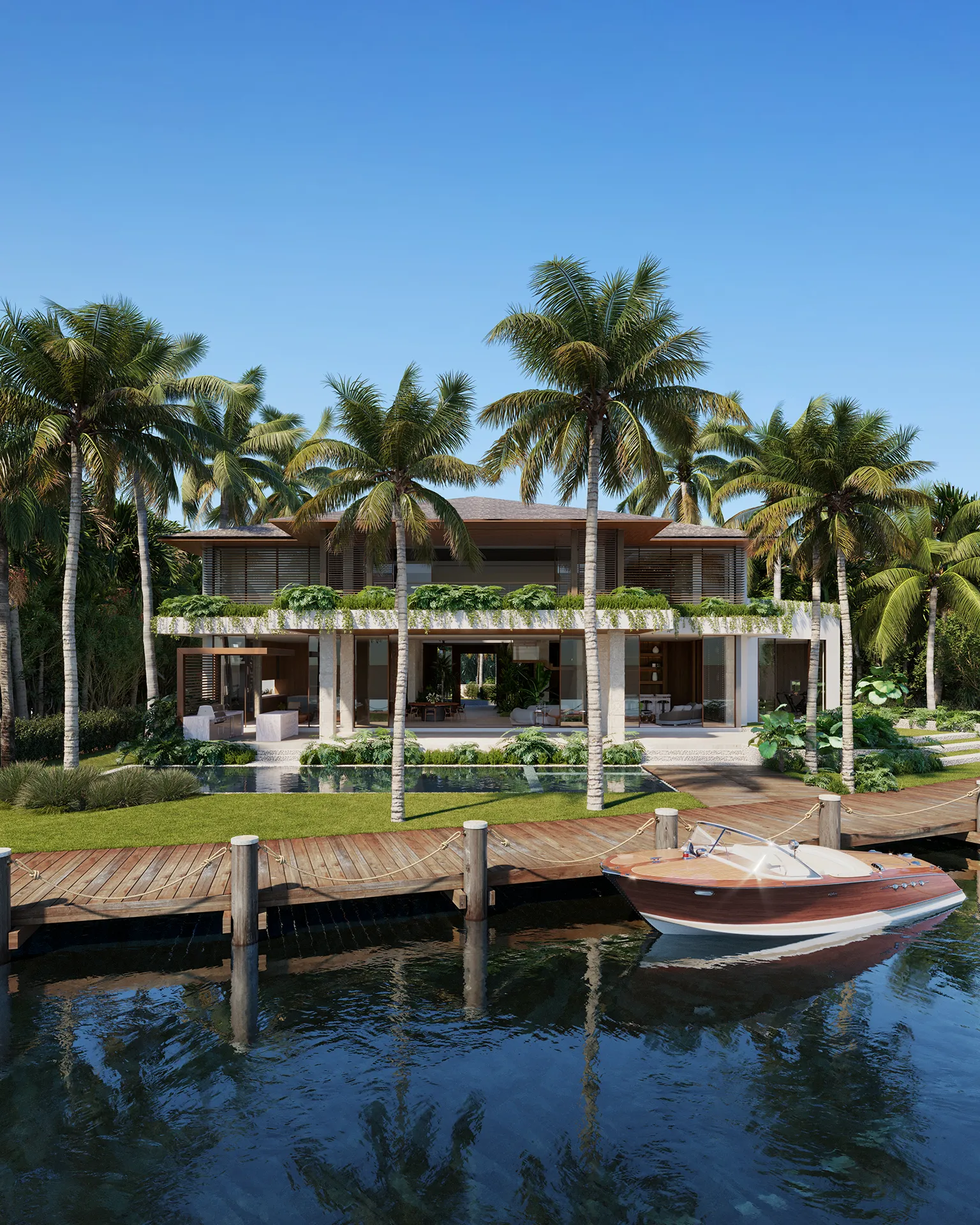 House Miami Usa Fassade eye level Photorealistic Virtual Tour