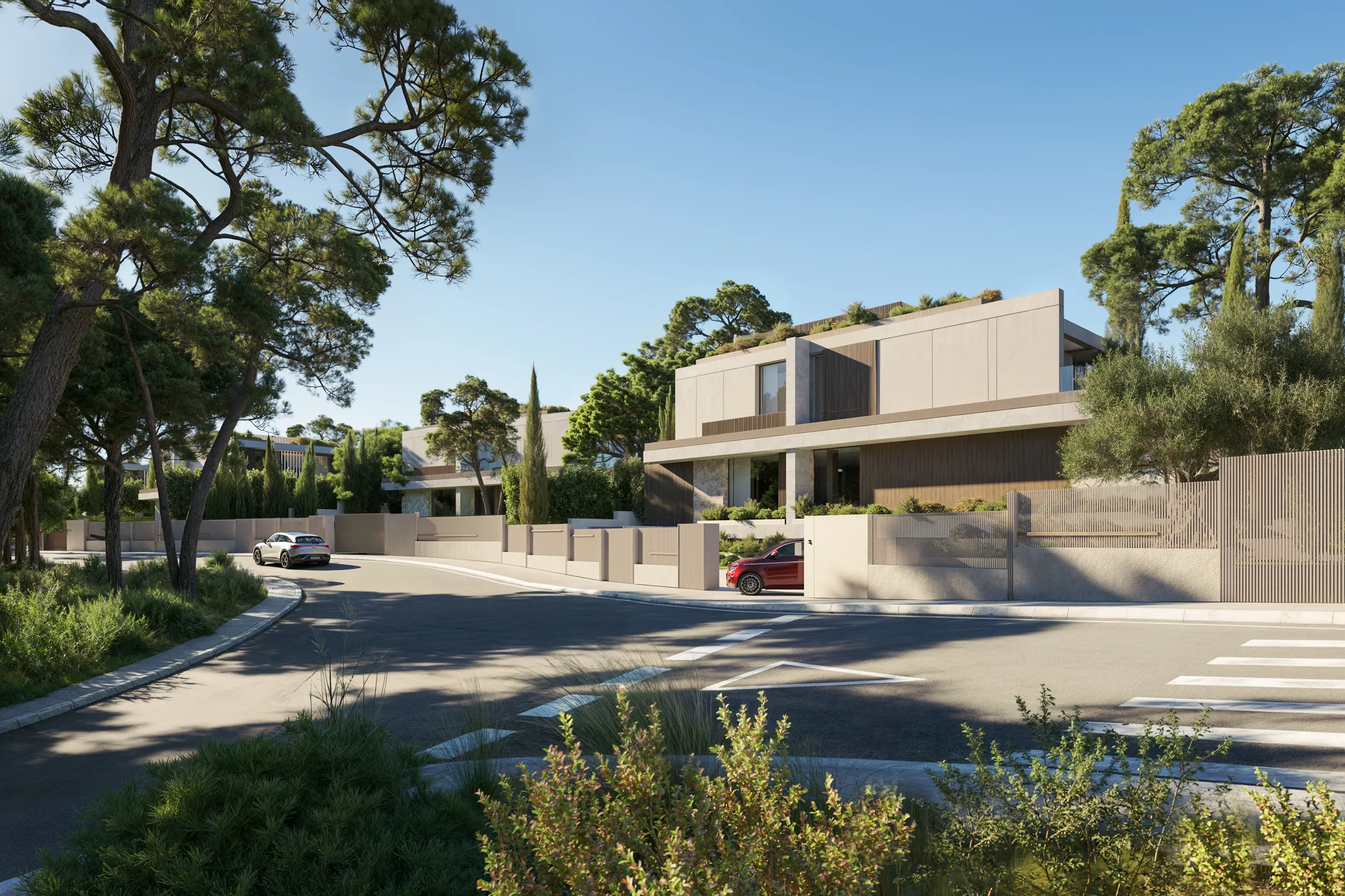 Villa Cala Falco Mallorca Fachada 3d arquitectura