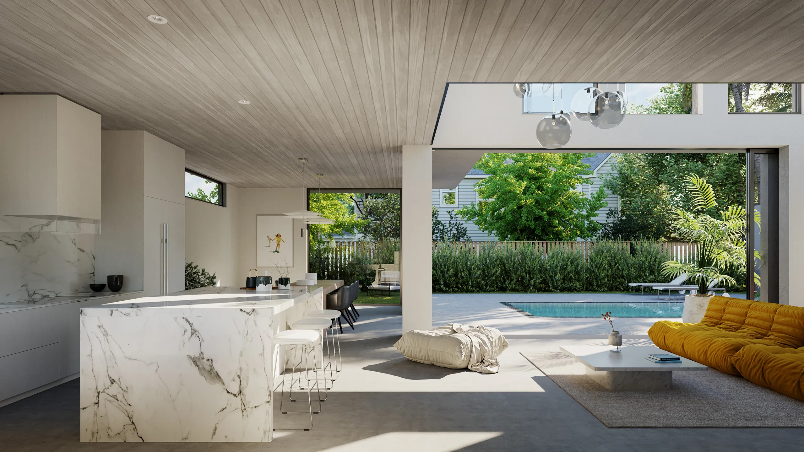 Villa Los Angeles Usa Living 3D Architecture