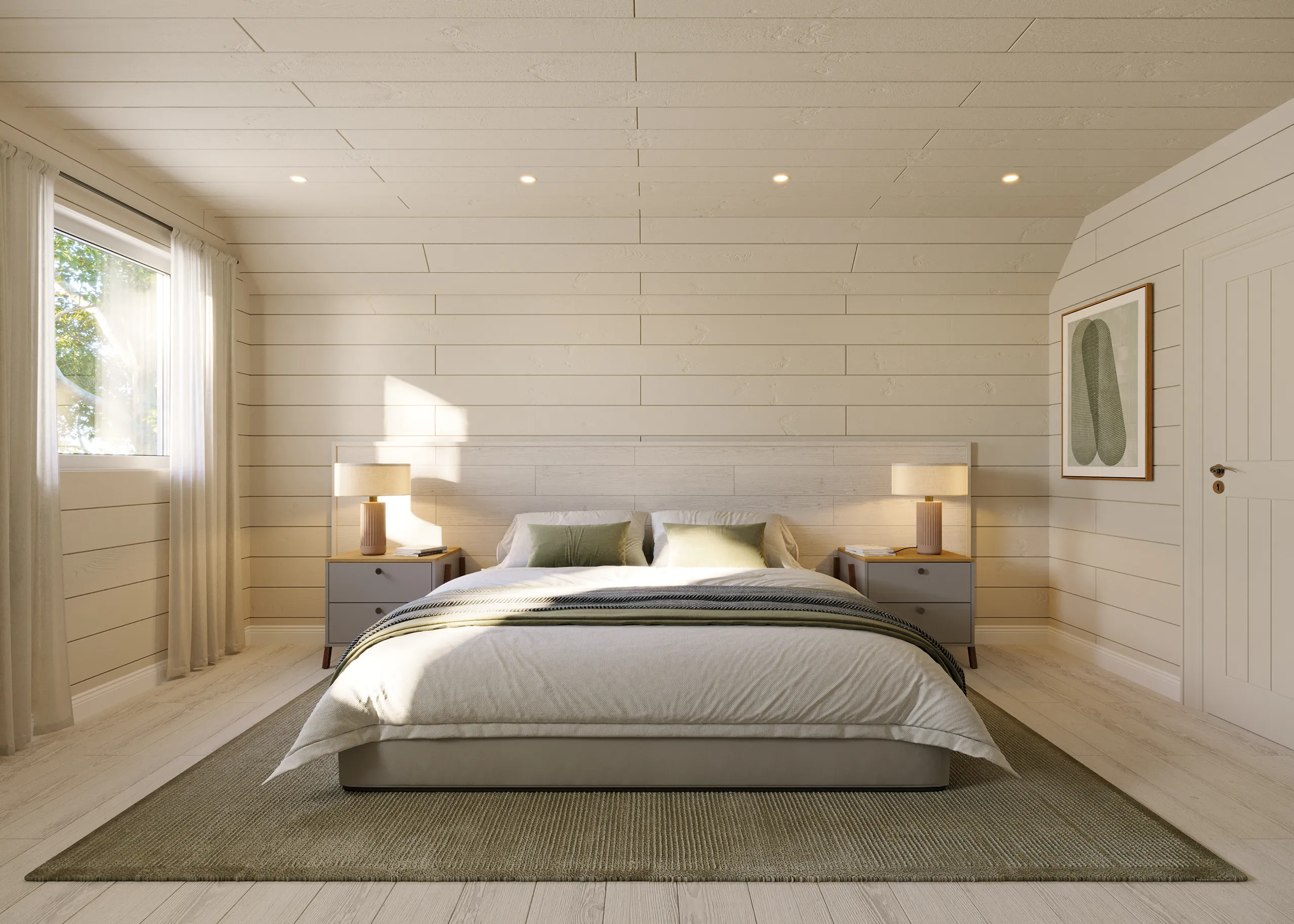 Lodge Slaley Northumberland Uk Bedroom Photorealistics Renderings