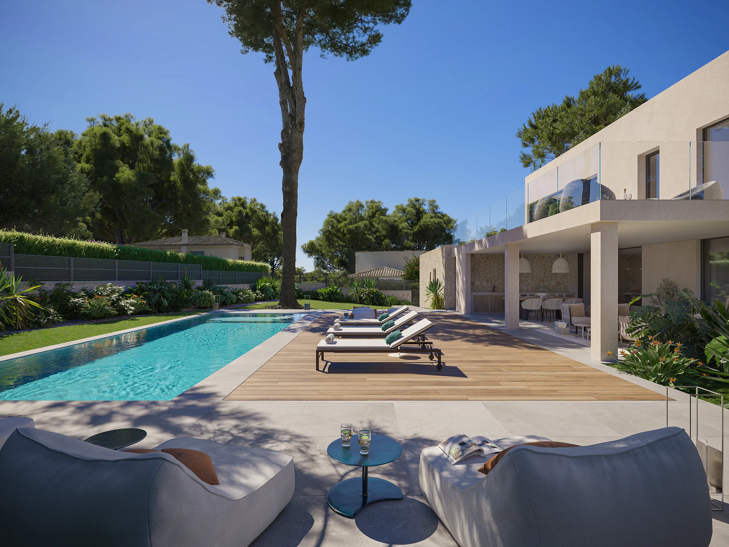 House Sta Ponca Mallorca Pool real estate renders