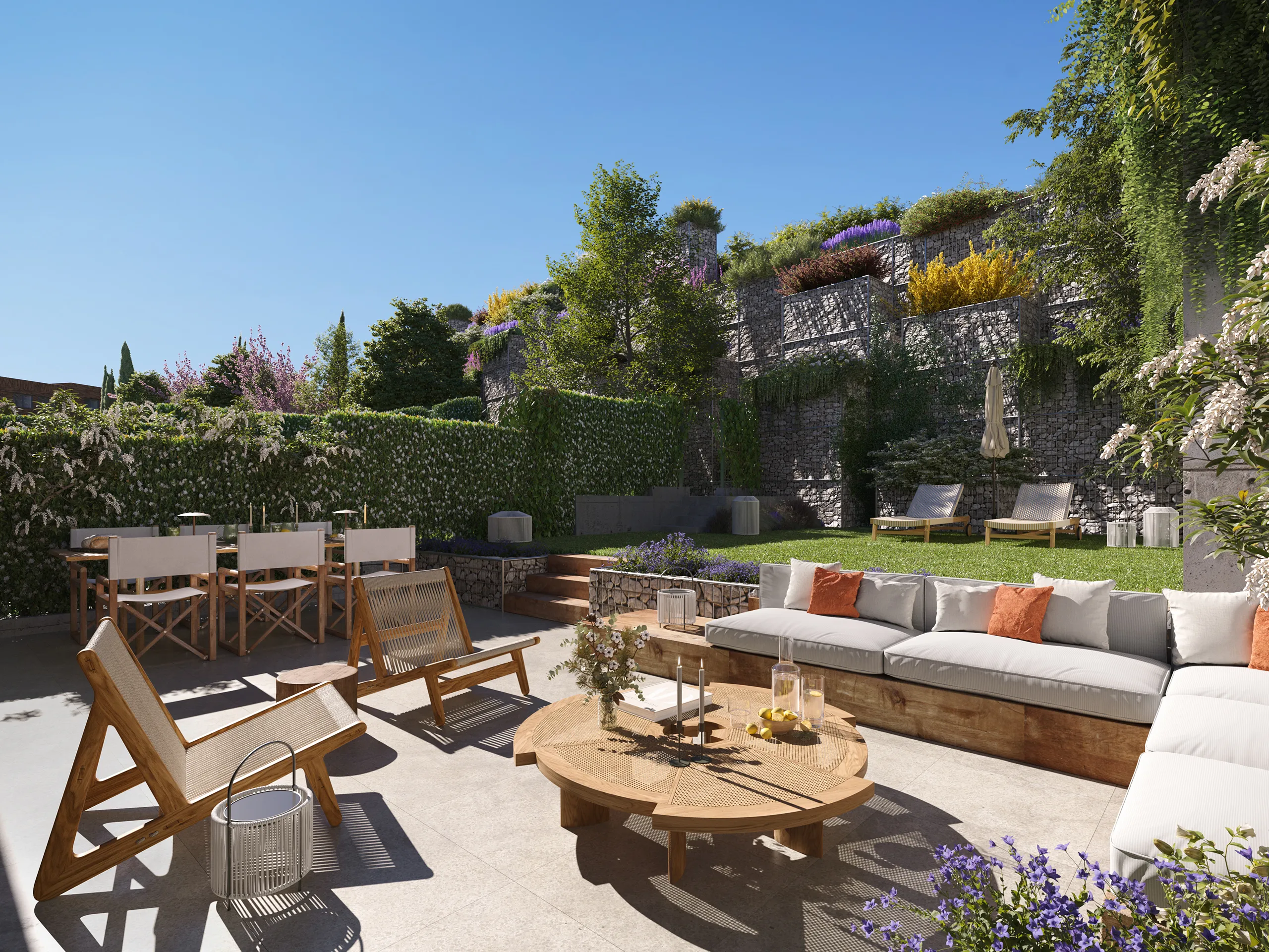 Villa Colmenar Viejo Madrid terrace Photorealistic 3D
