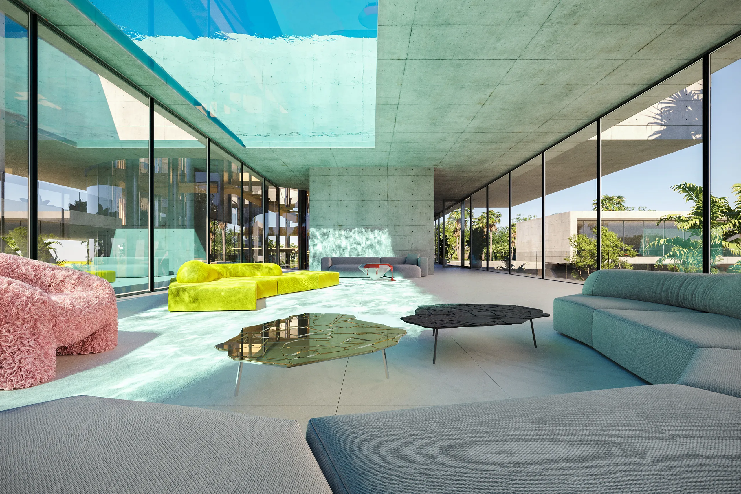 Estate Dubai Interior Pool Real Estate Virtual Tour