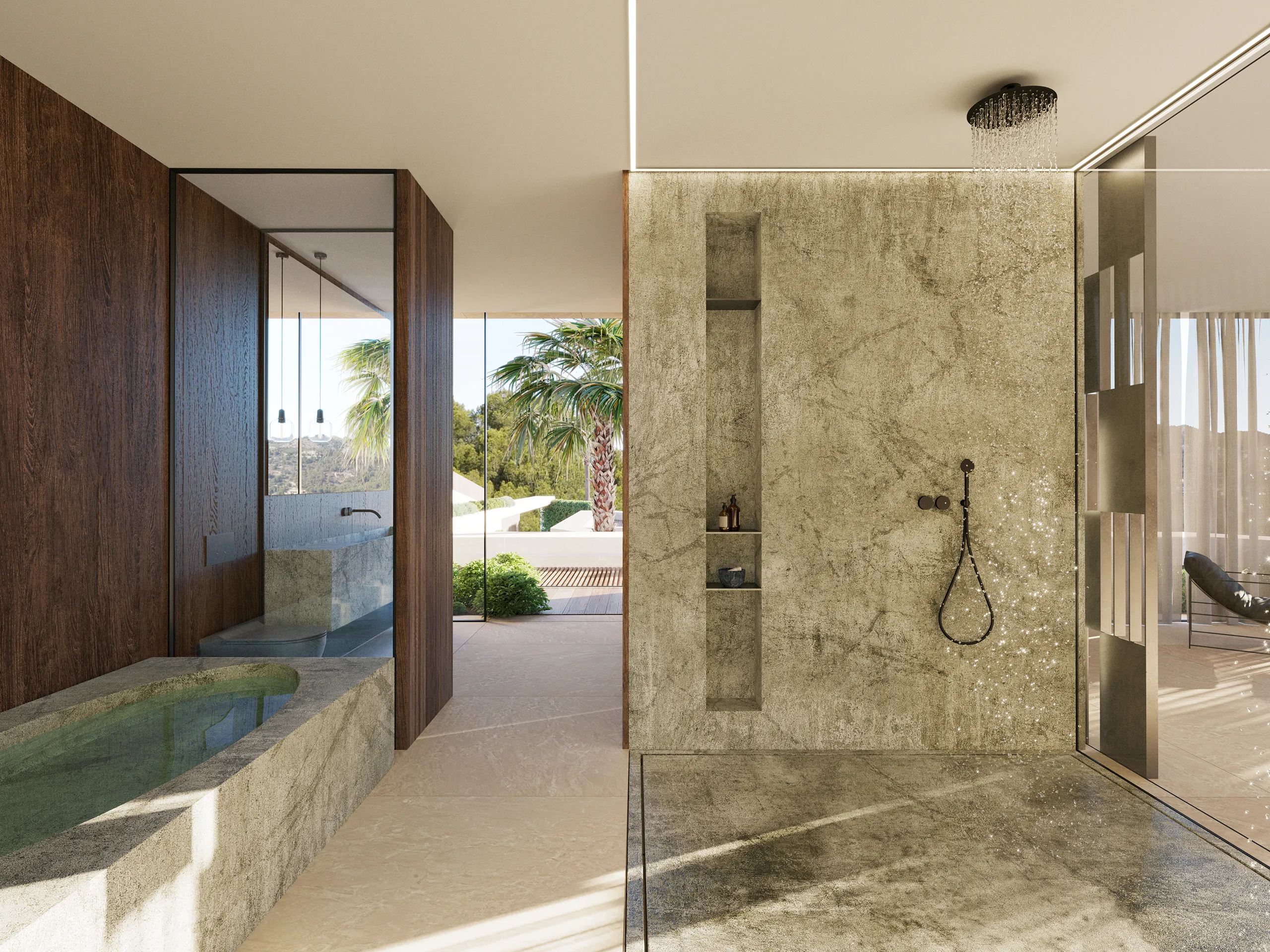 Villa Port Andratx Mallorca Bathroom Property Branding Visualisation