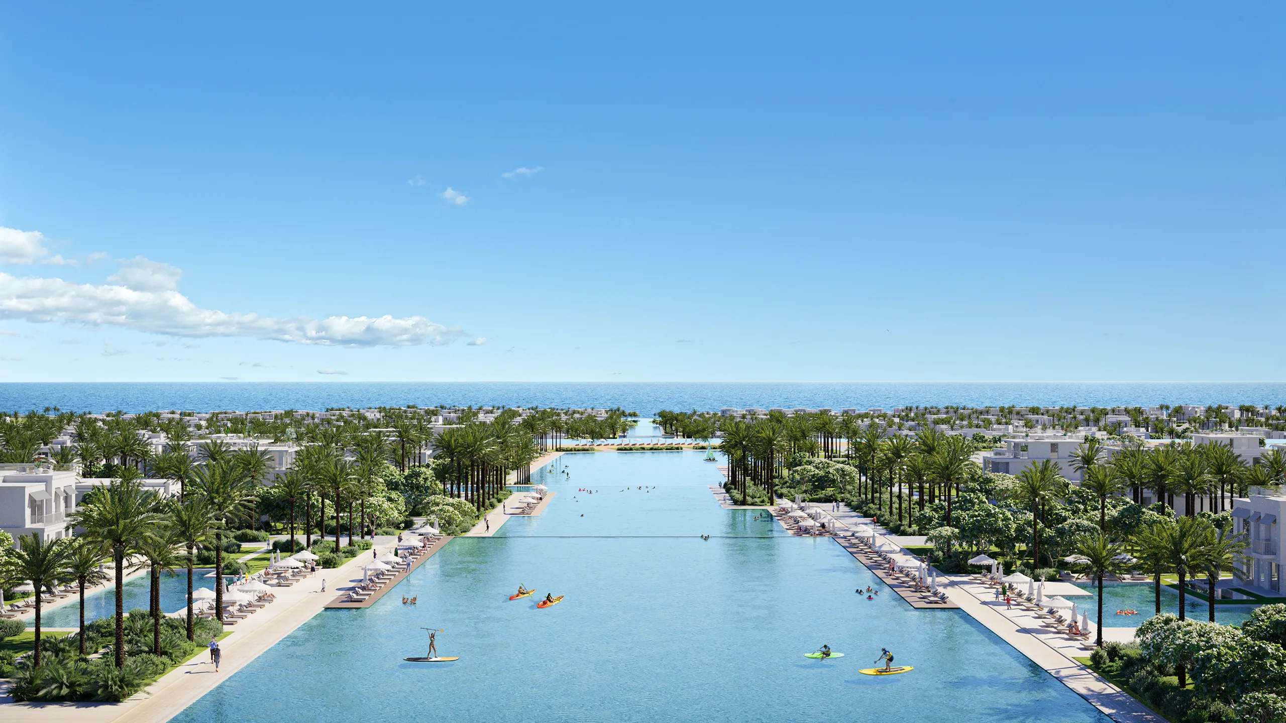 Soul Masterplan Egypt Pool Hyperrealistic 3D