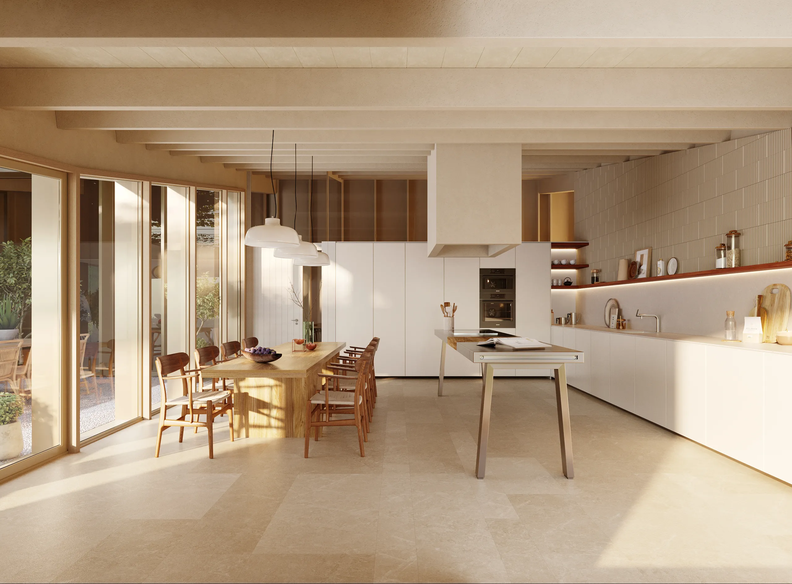 House Bunyola Mallorca Kitchen Property Branding Cgi
