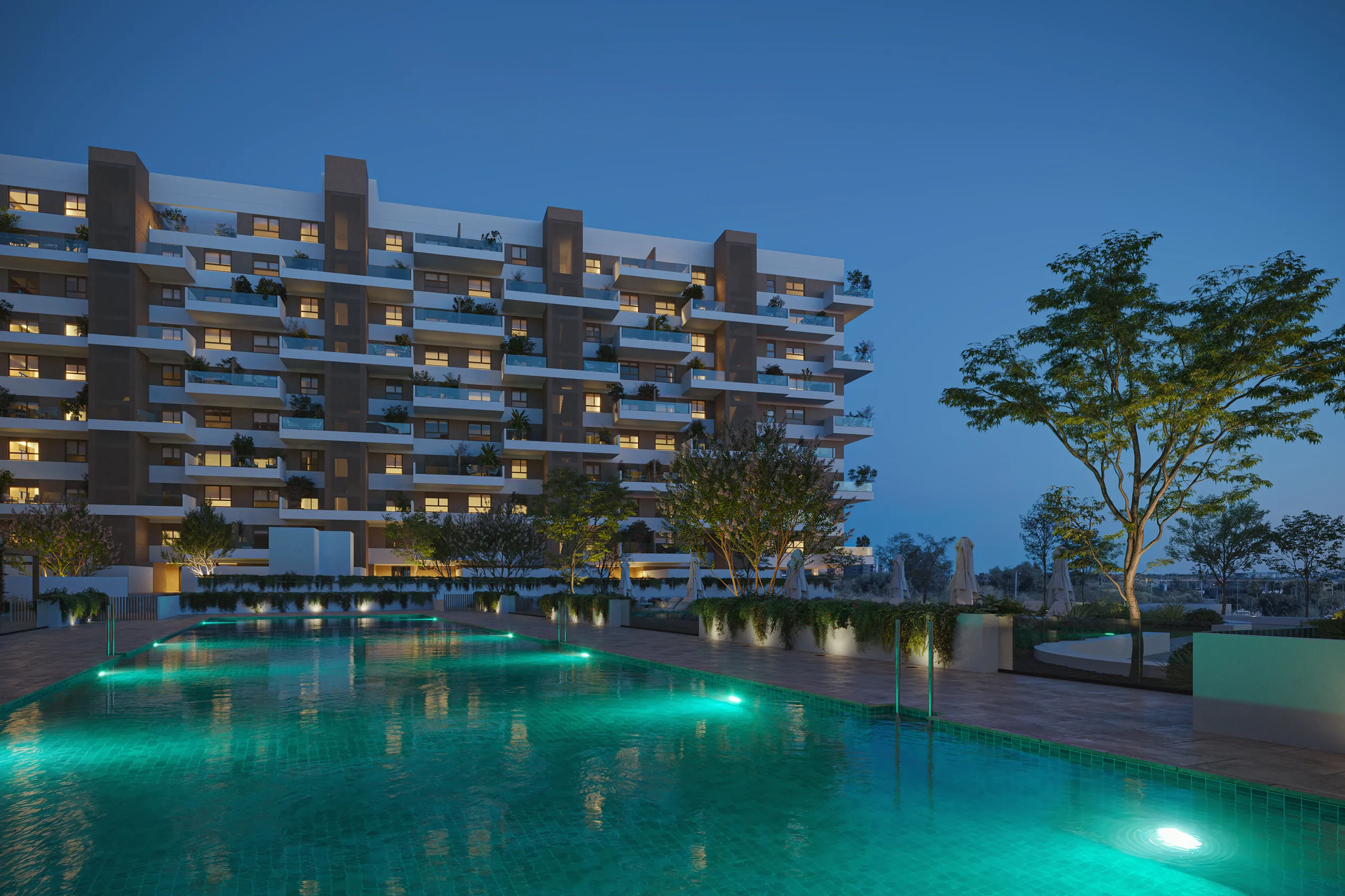 Entrenucleos Piso Sevilla Spain Pool Architectural Virtual Tour