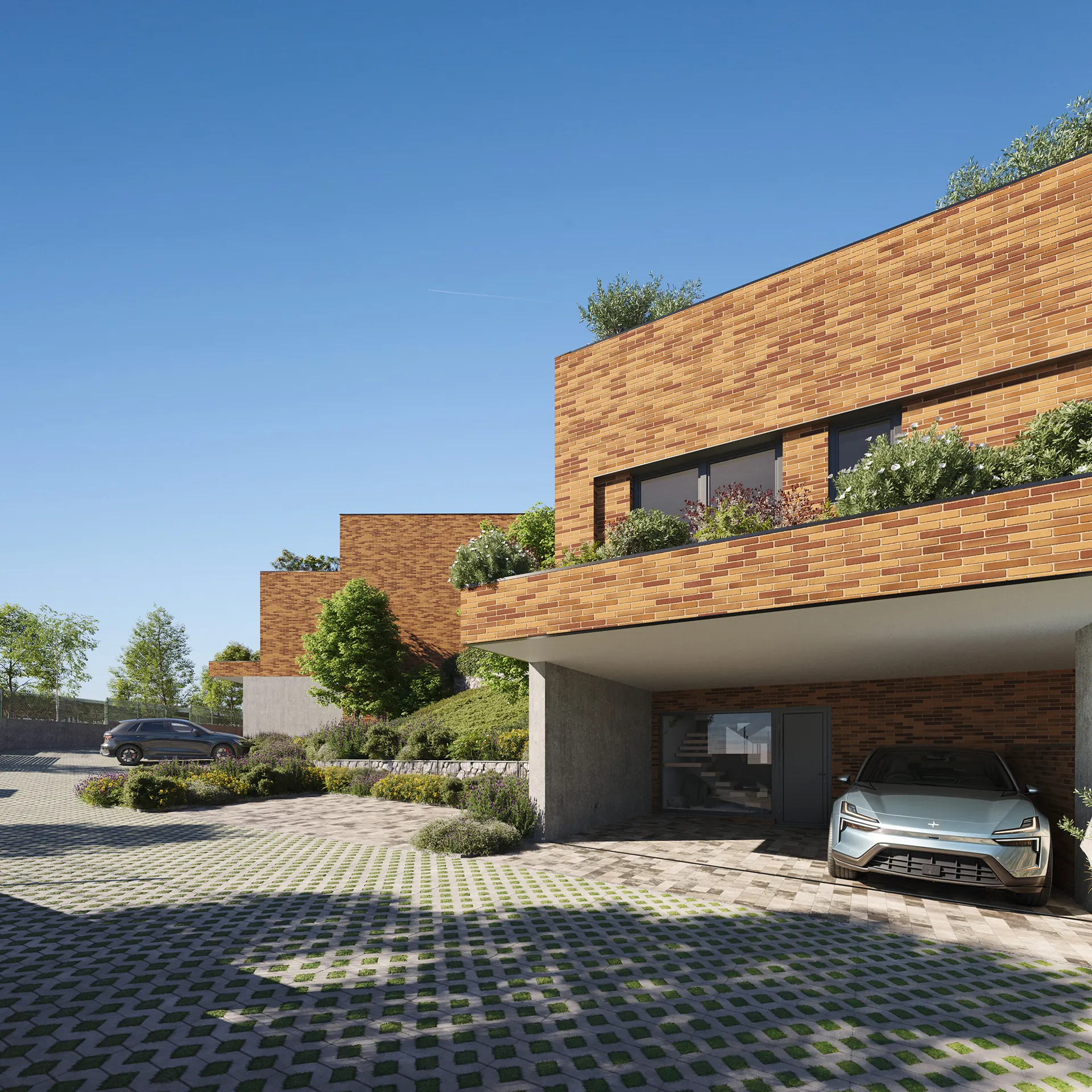 Villa Colmenar Viejo Madrid  Rooftop Real Estate Visualization