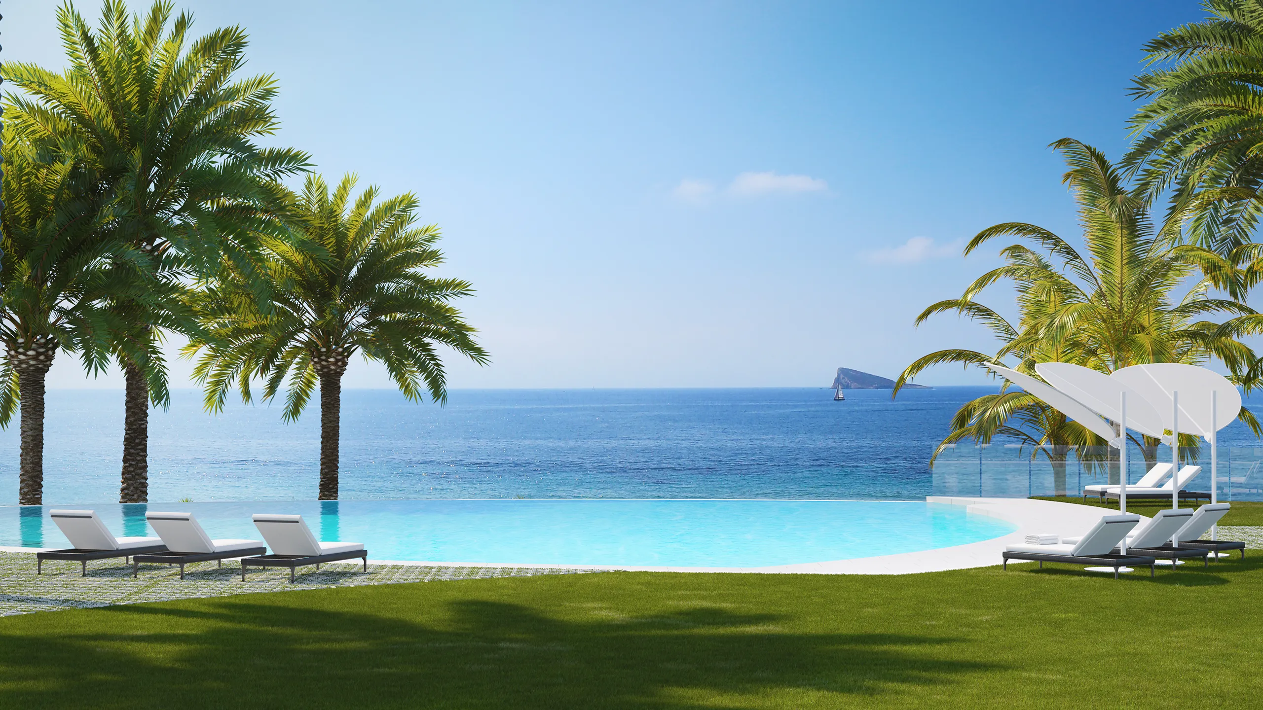 Delfin Tower Apartament Benidorm Benidorm Pool Photorealistic Vr