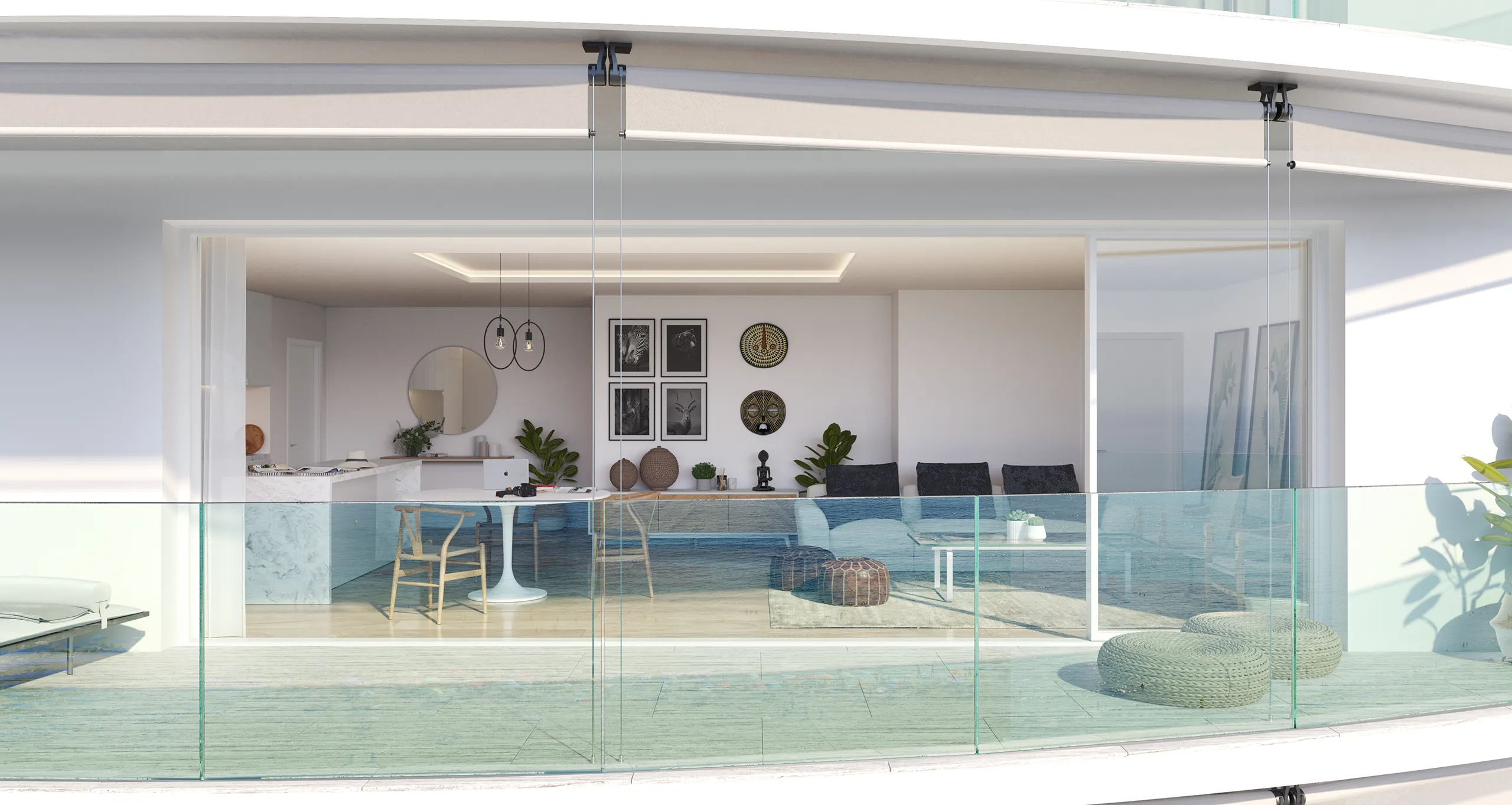 Delfin Tower Apartament Benidorm Benidorm Living Photorealistic Cgi