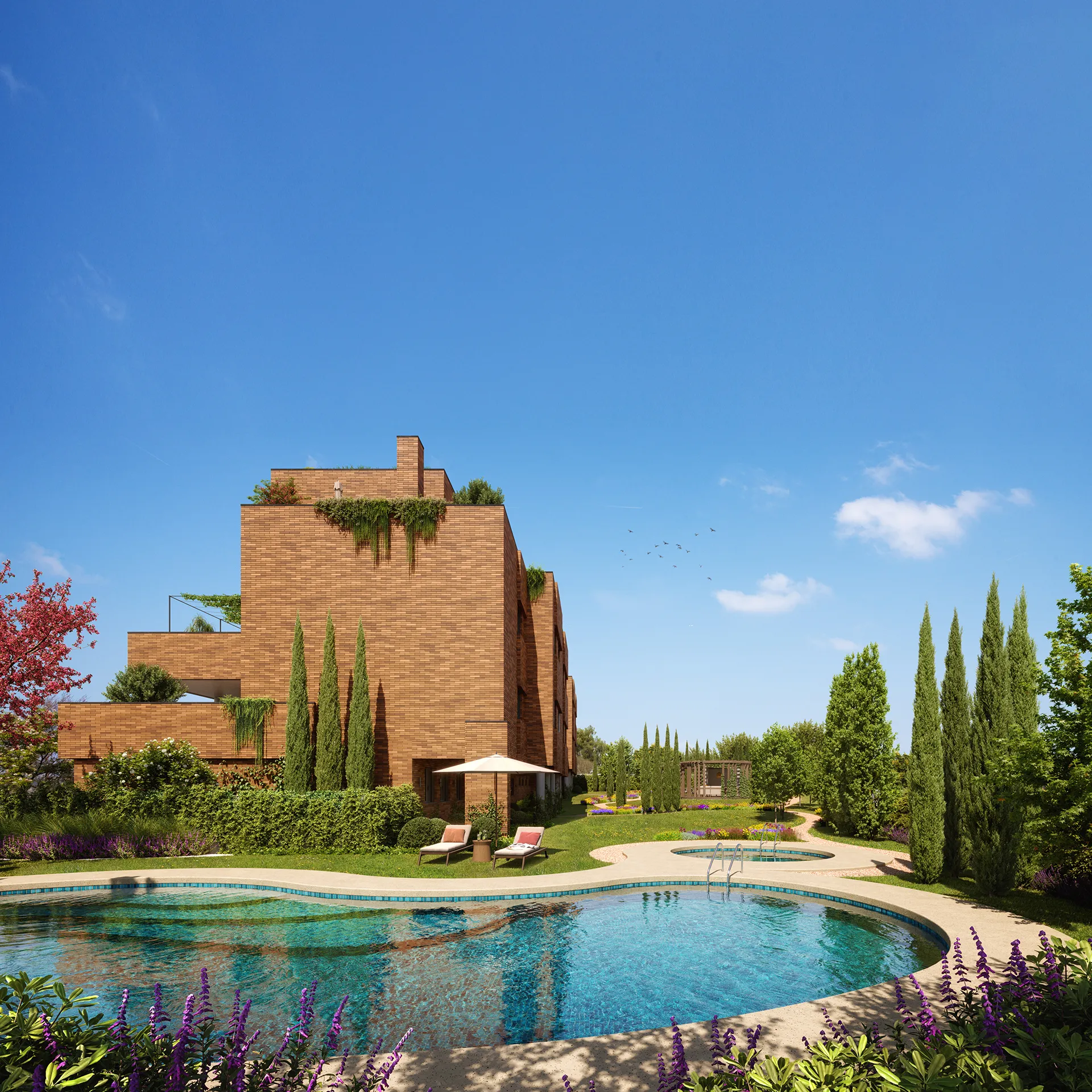 Ilex Piso Colmenar Viejo Madrid Aerial view 3D Architecture