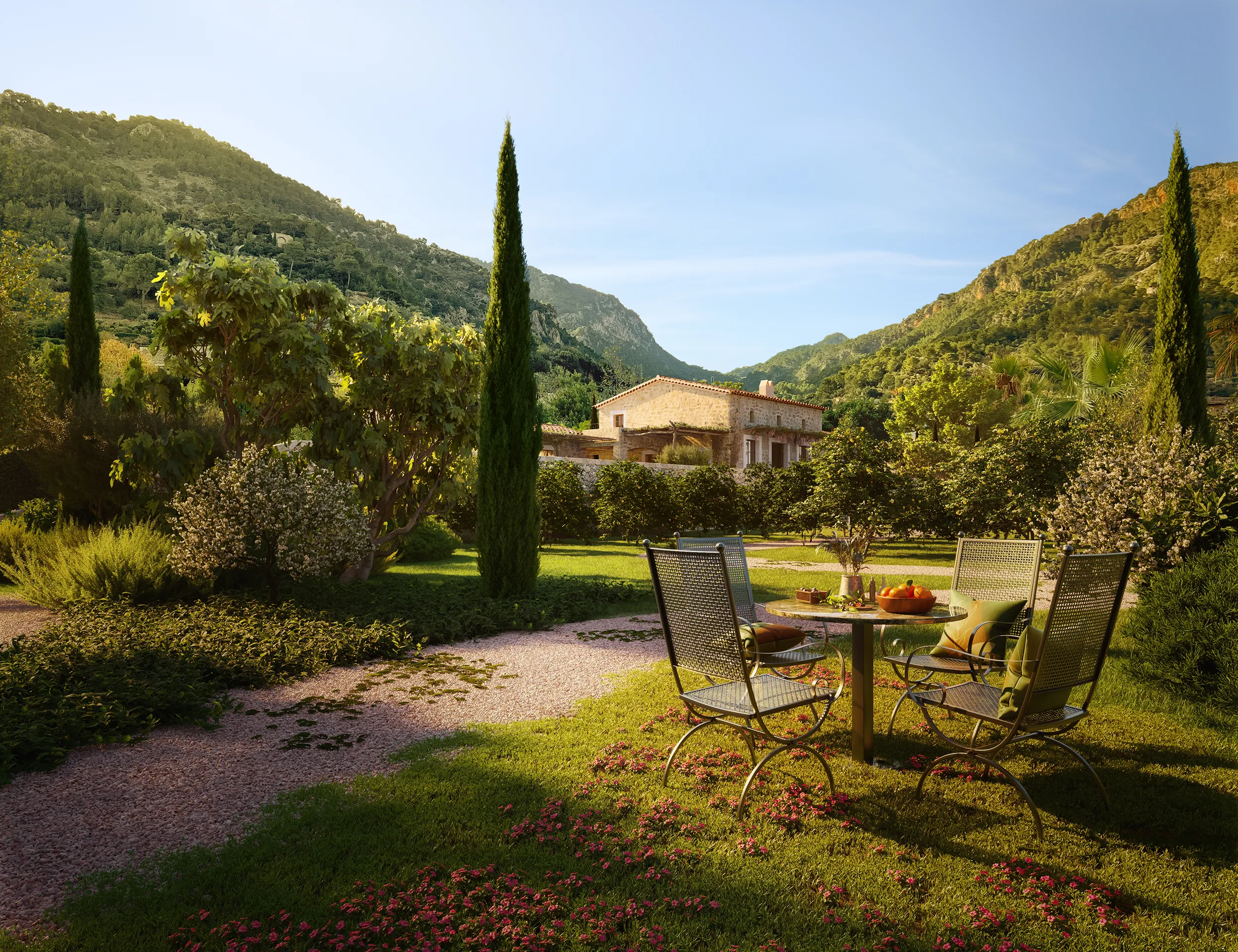 Finca Soller Mallorca Garden Architecture Vr