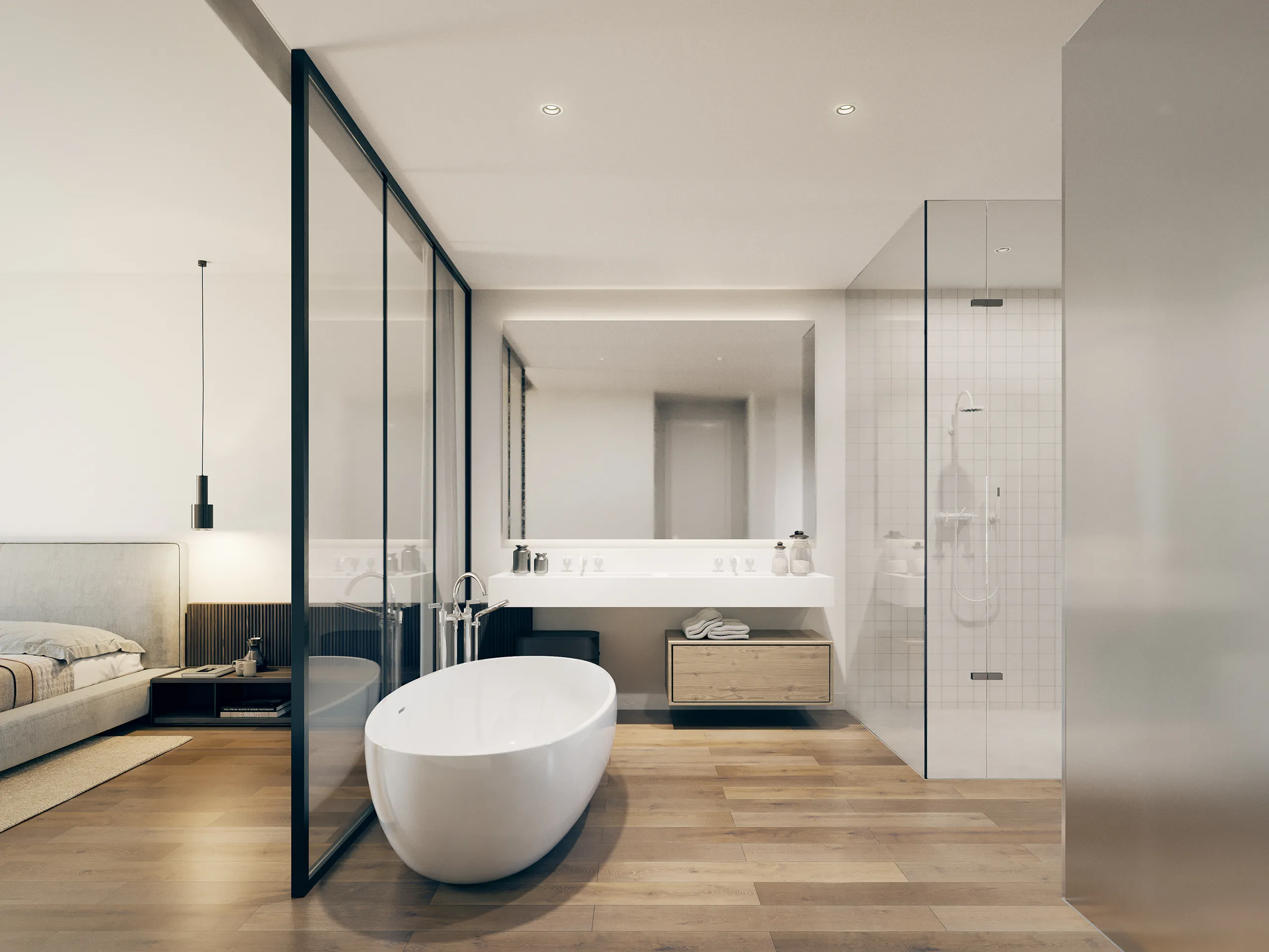 Bom Sucesso Residences Lisboa Portugal Bathroom Real Estate Renders