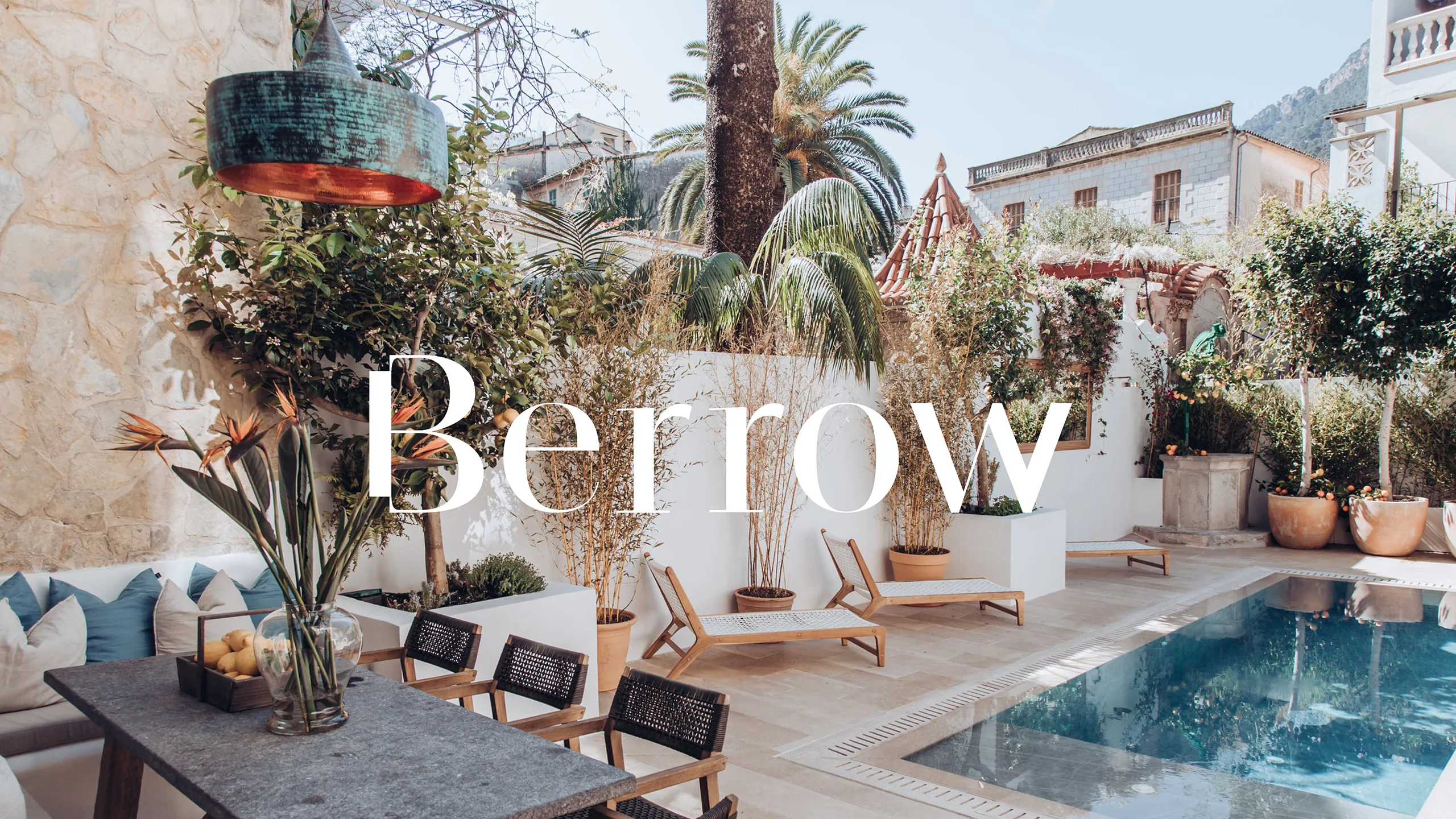 Berrow Soller Mallorca Pool photorealistic rendering