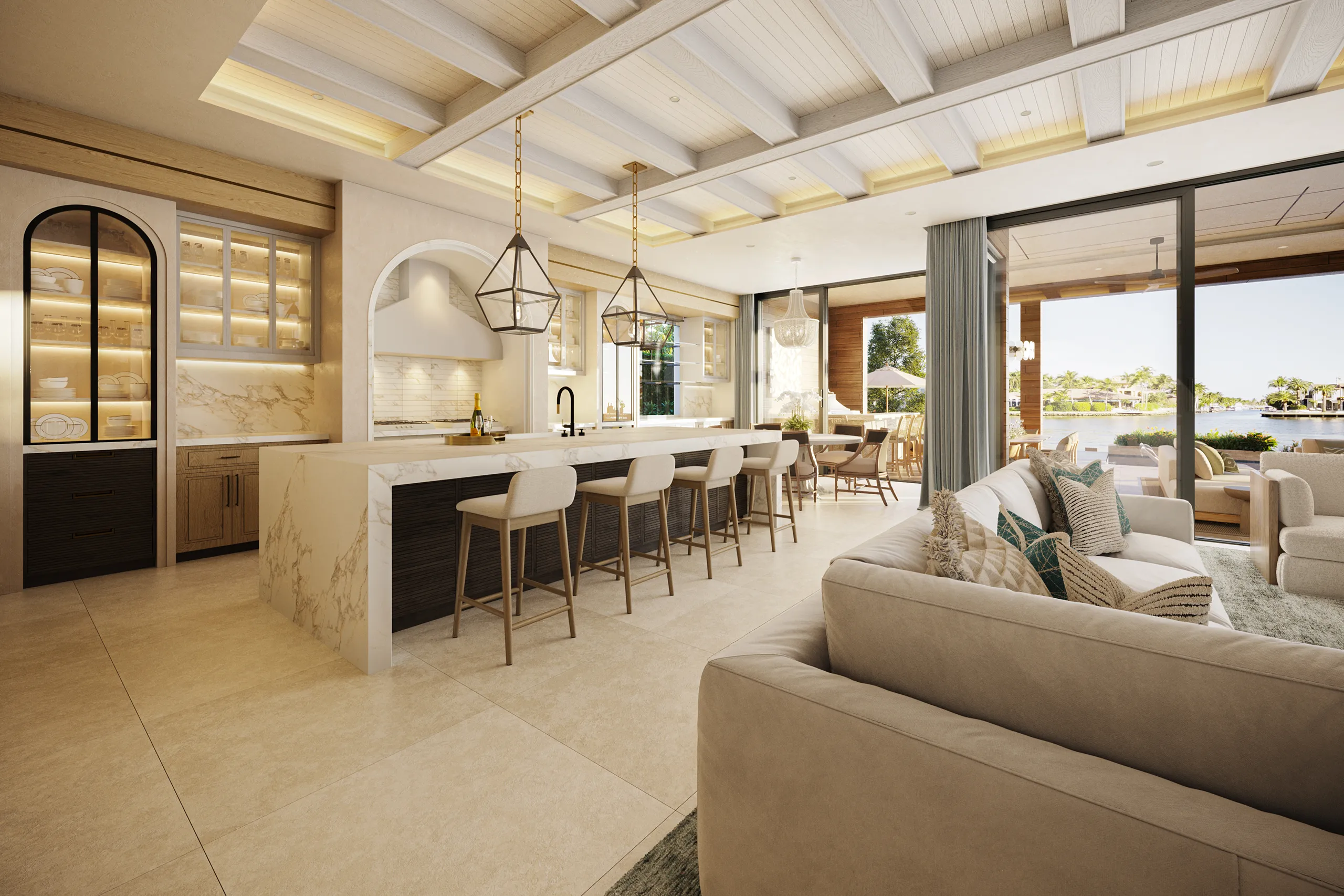Villa Fort Lauderdale Usa Kitchen Architectural Virtual Tours