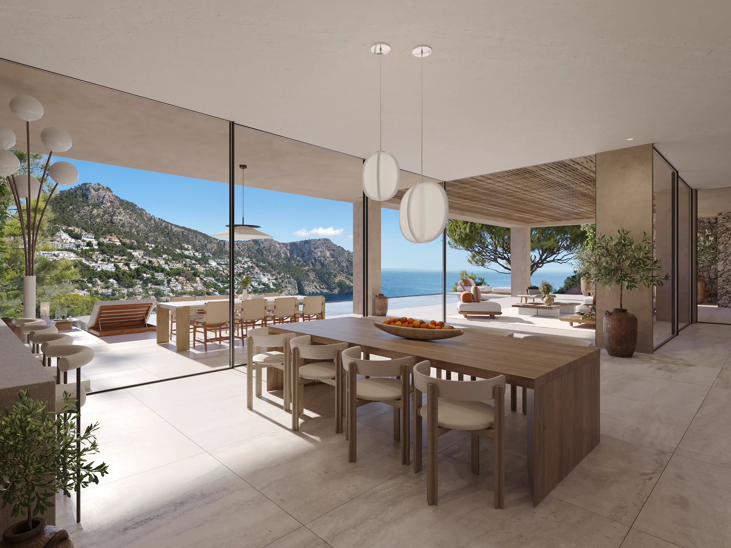 House Las Brisas Andratx Mallorca Dining Real Estate Virtual Tour