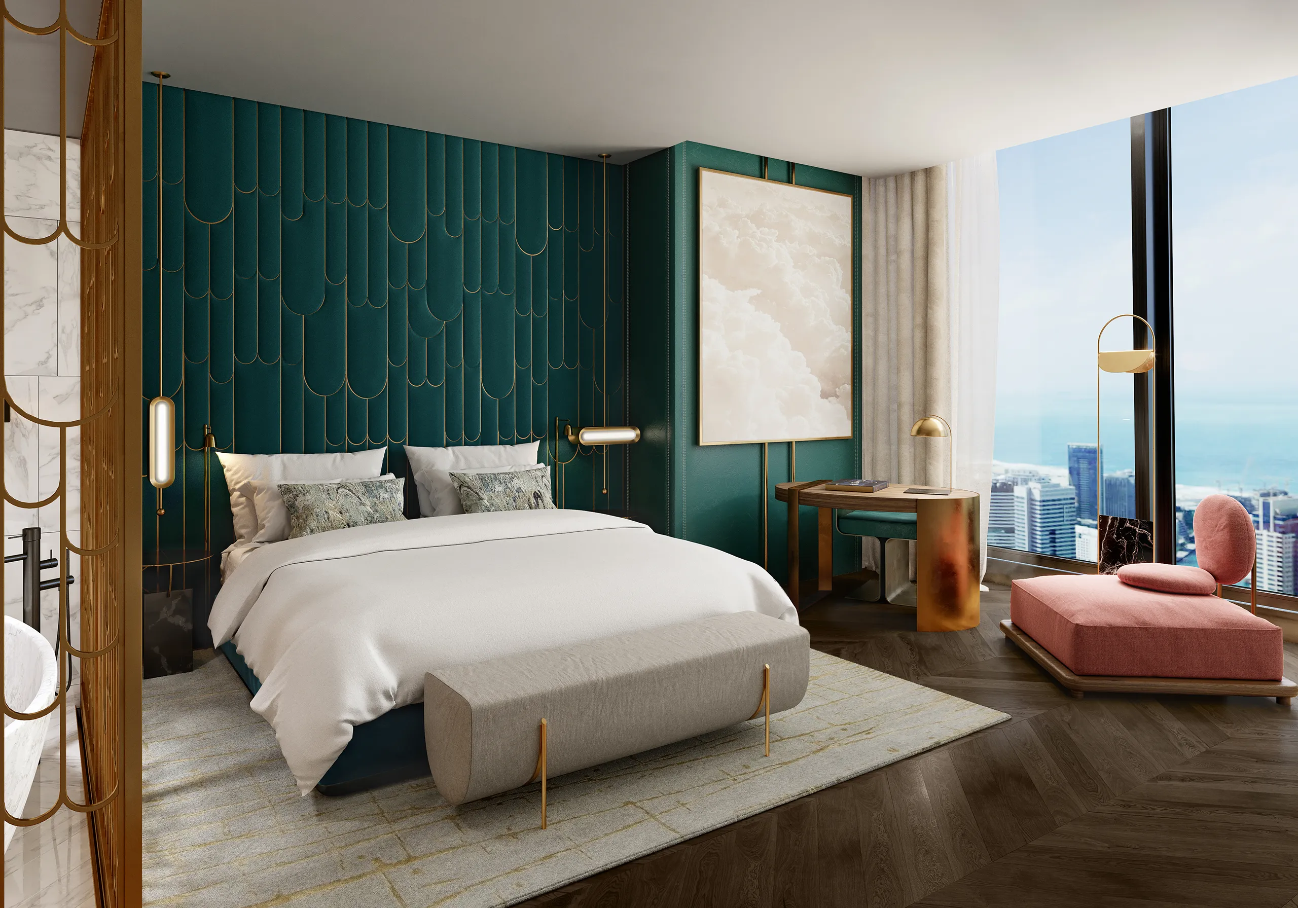 Hotel Uptown Dubai Dubai Bedroom Real Estate Virtual Tour