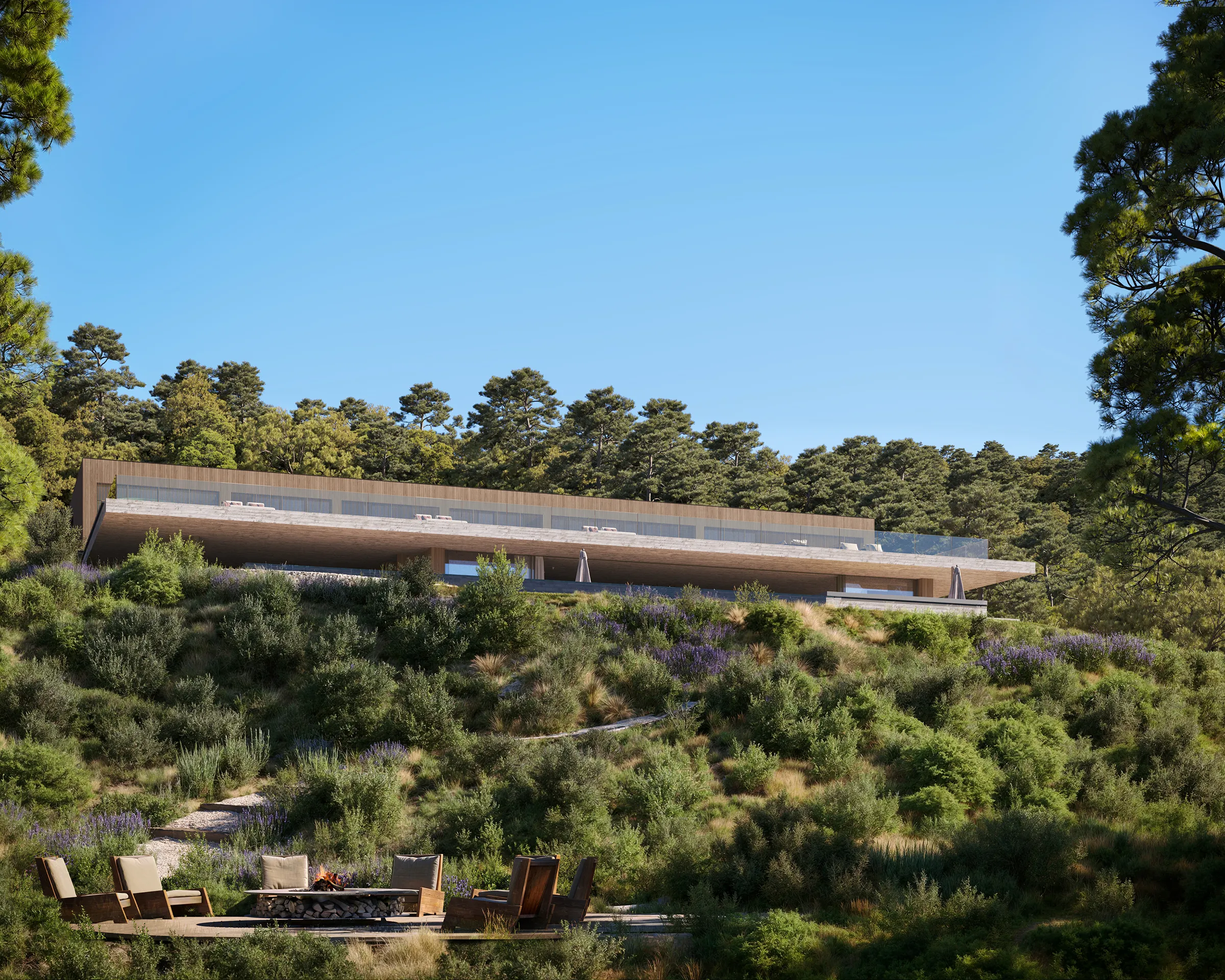 Villa Sabina Estates Ibiza Aerial view Hyperrealistic Virtual Tour