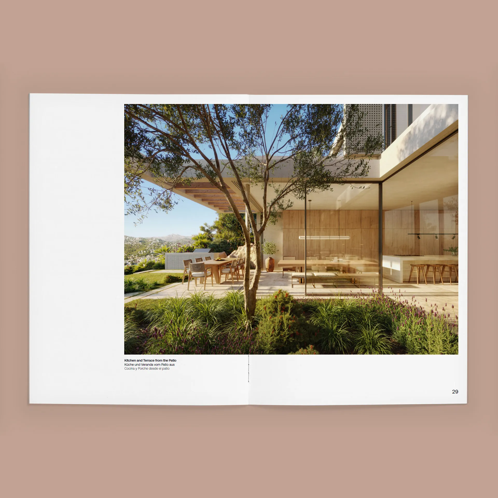 House Sunset Andratx Mallorca terrace Real Estate Rendering