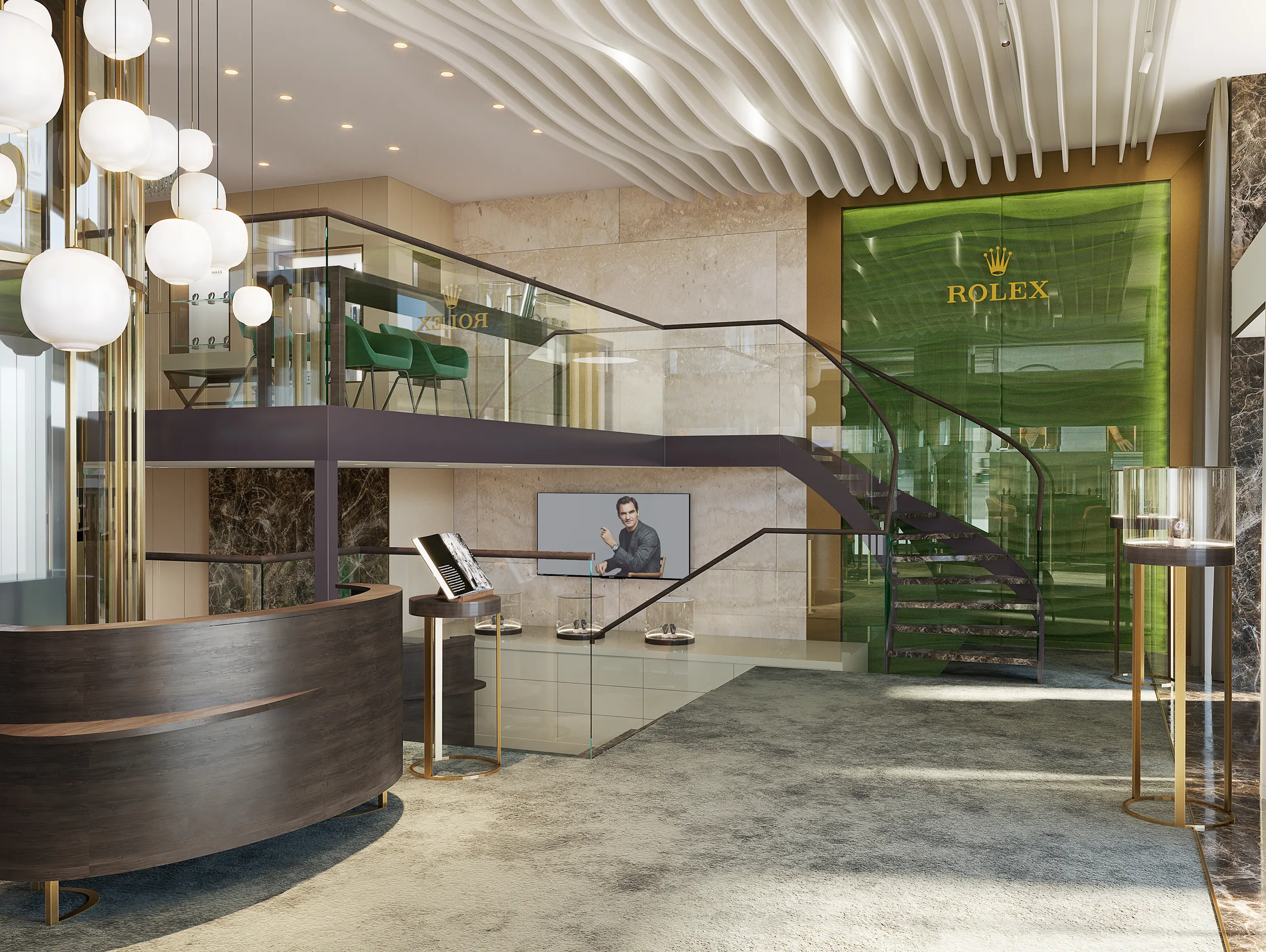 Joyeria Suiza comercio Visualizacion fotorrealista