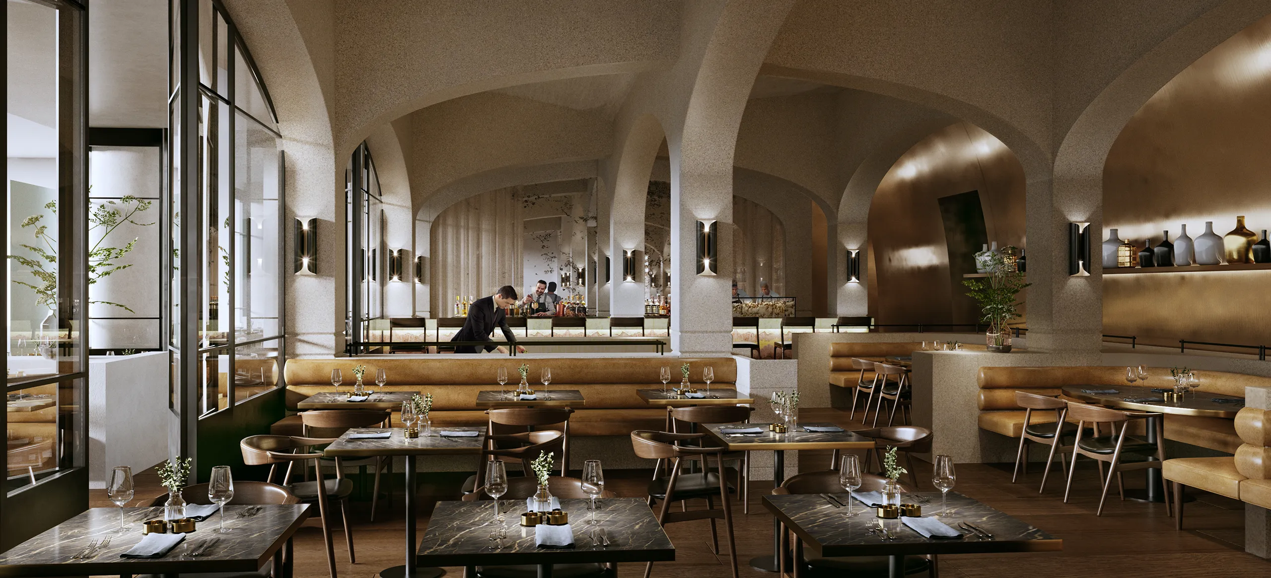 Hotel Star Gold Coast Australia Restaurant Bar real estate rendering