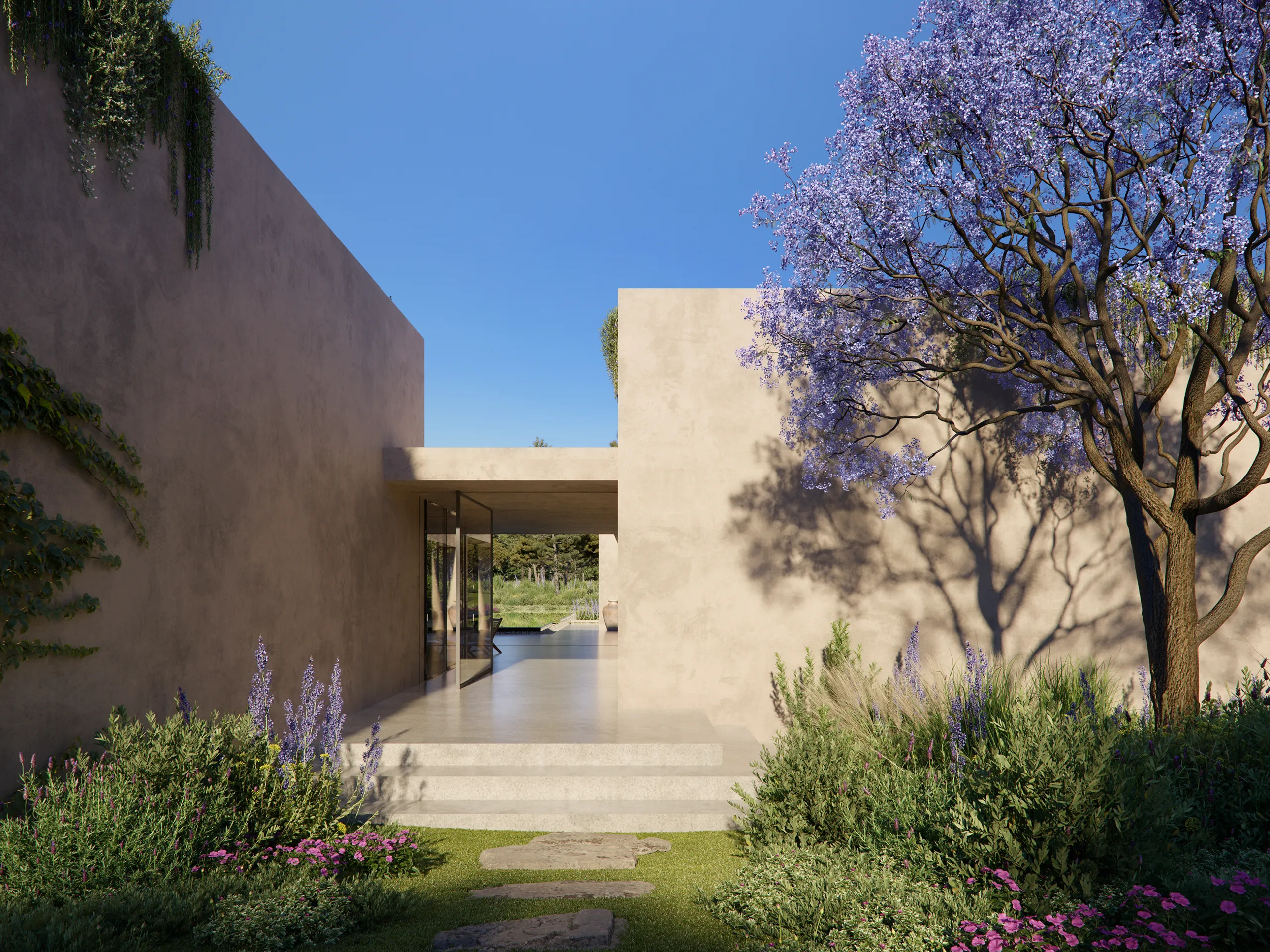 Villa Sta Ponca Mallorca Fassade eye level 3D Real Estate