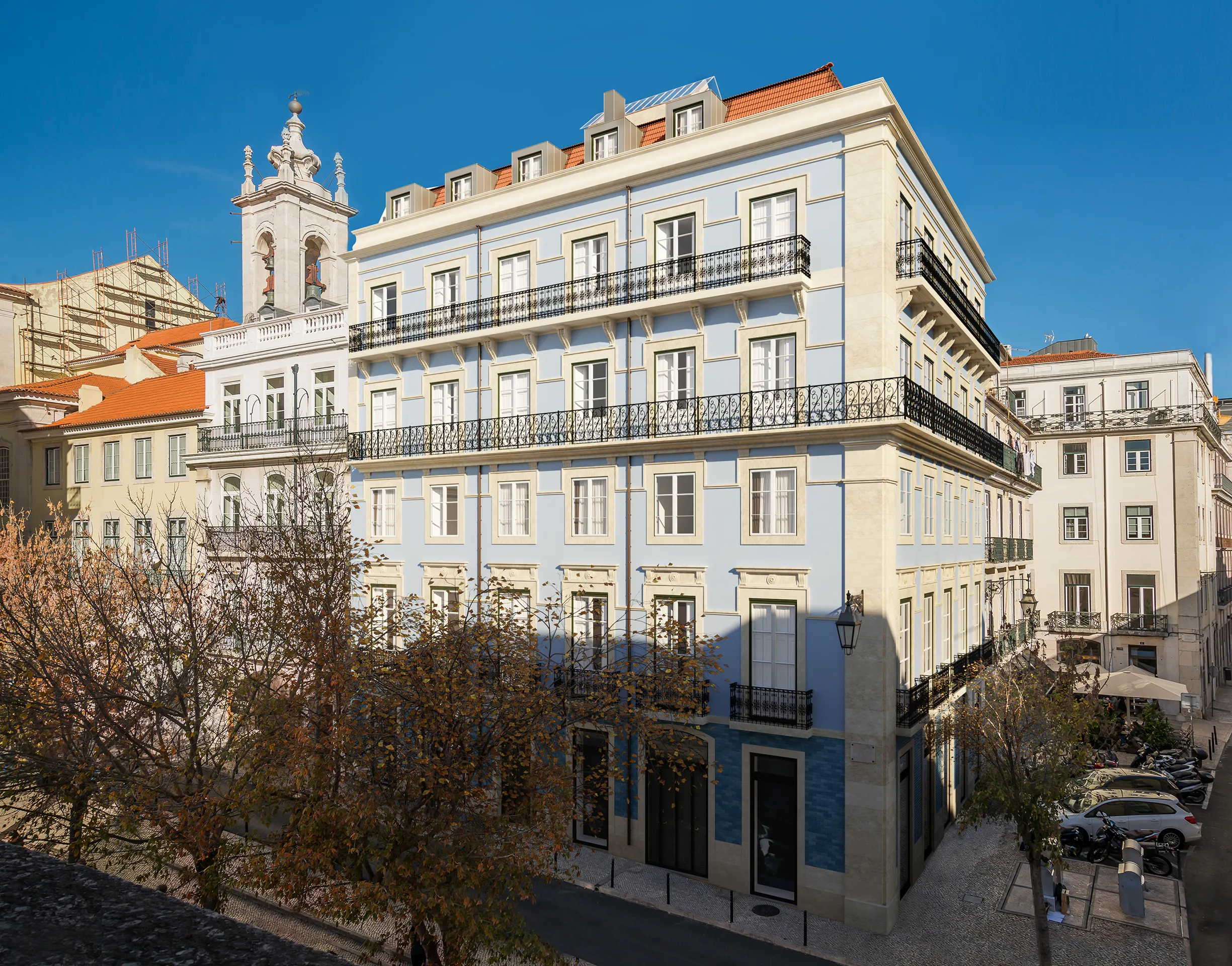 Apartments Sao Carlos Lisboa Portugal Fassade eye level Architectural Renders