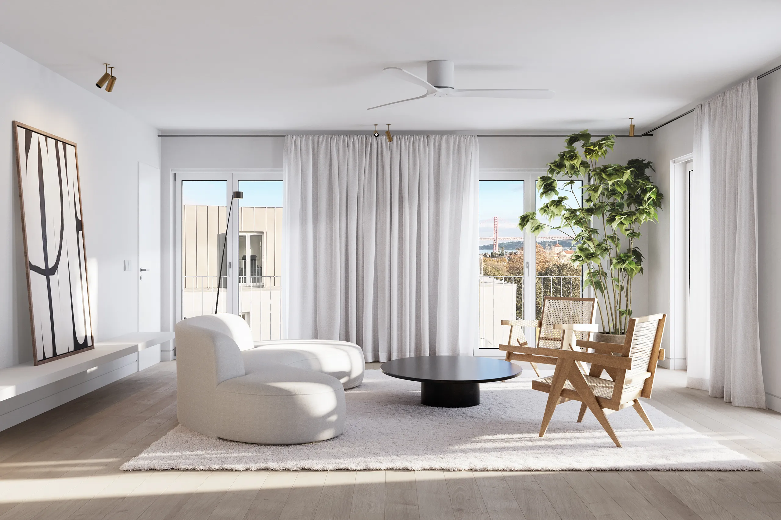 Apartment Lisboa Portugal Living Hyperrealistic Vr