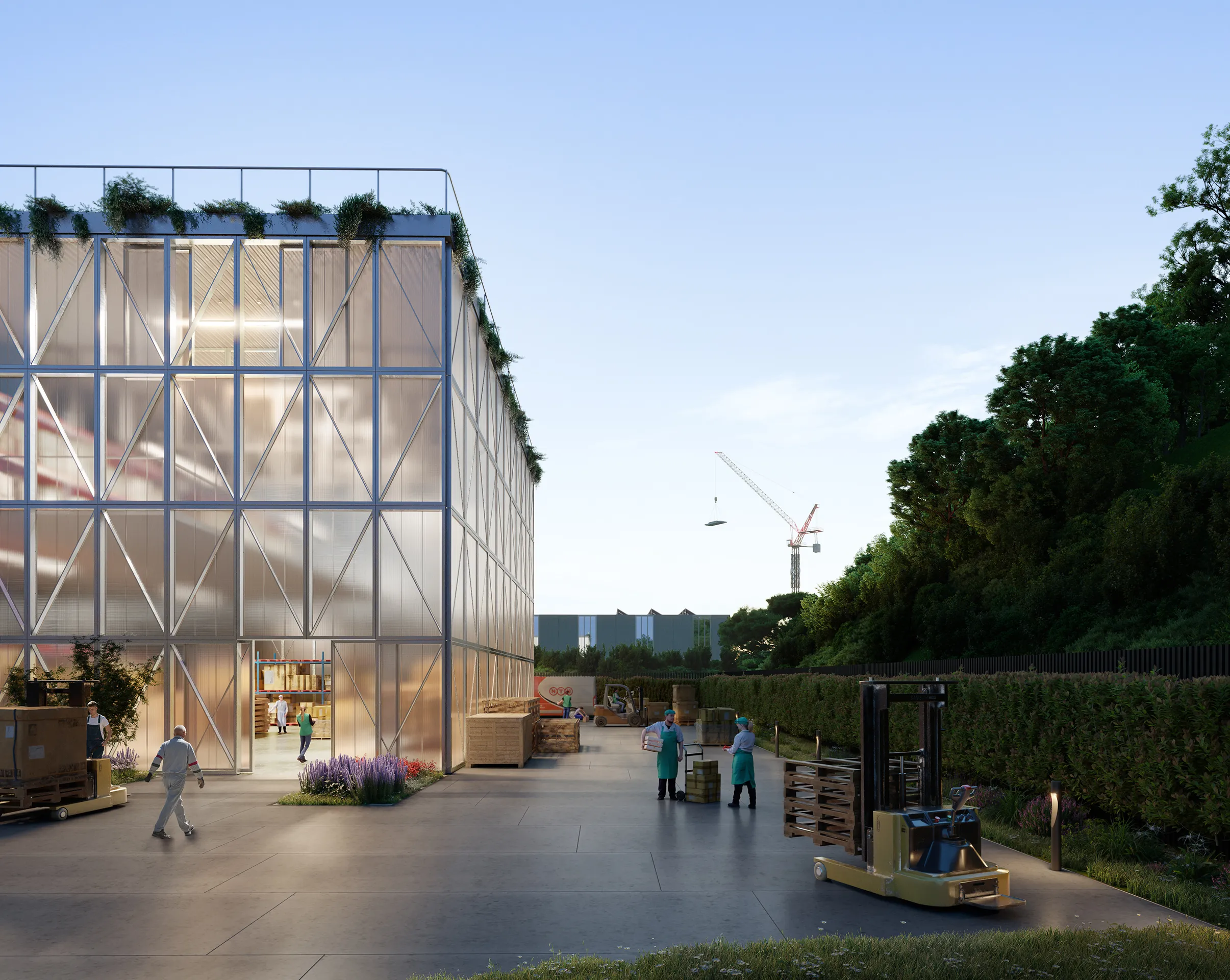 Sur 35 Masterplan Lleida Lleida Common Areas Architecture Visualisation