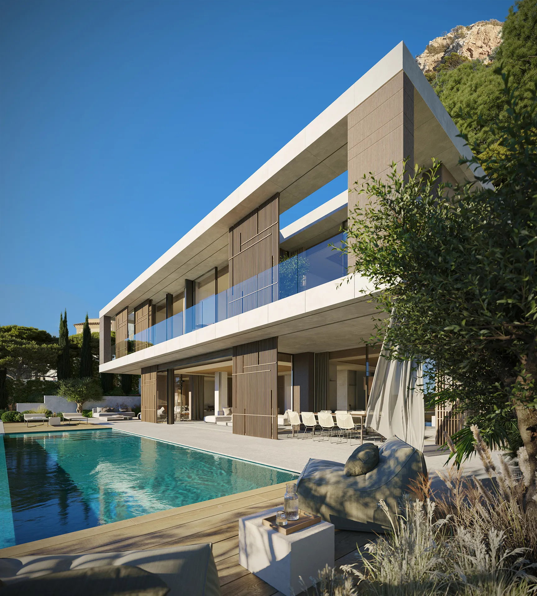 Villa Andratx Mallorca sala estar Branding Inmobiliario Virtual Tour