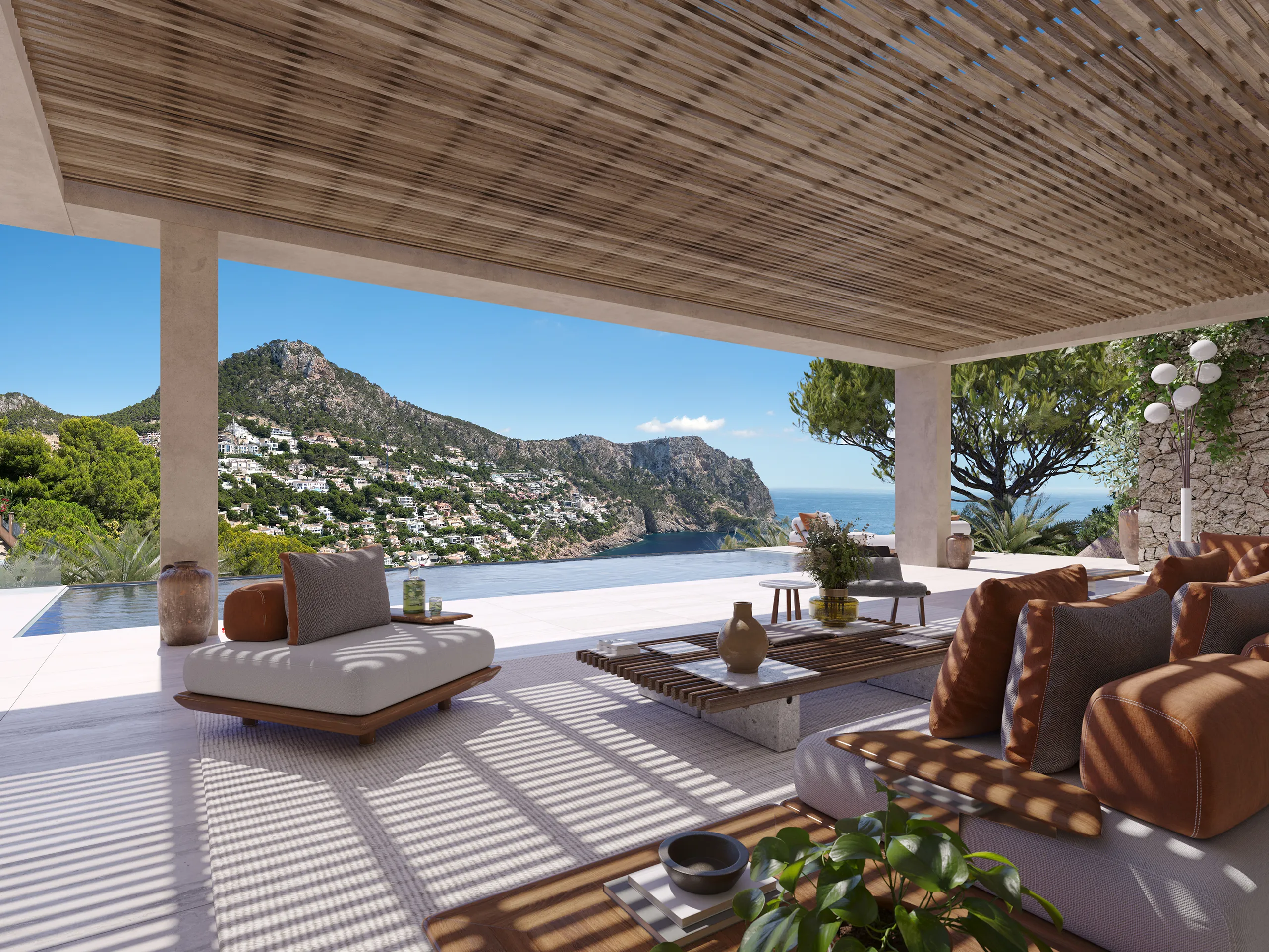House Las Brisas Andratx Mallorca Bedroom Real Estate 3D