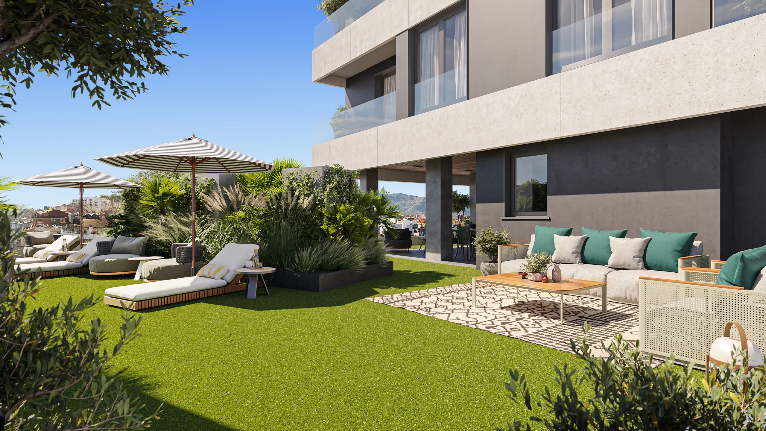 Viviendas Barakaldo Bilbao Garden Architectural Renderings
