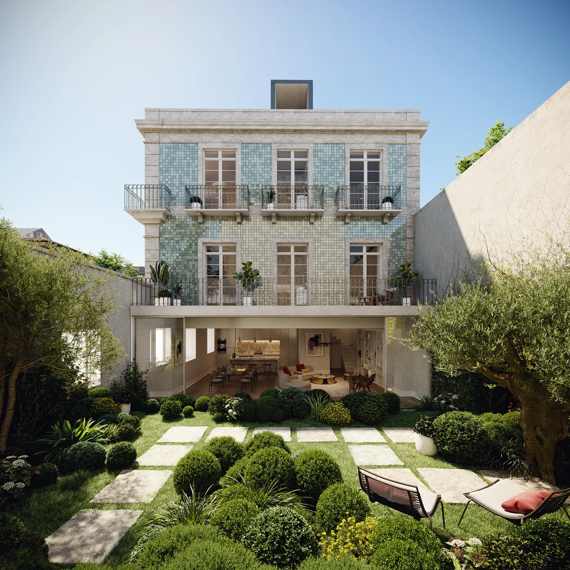 Pinheiro Residences Lisboa Portugal Fassade eye level Architecture Virtual Tour