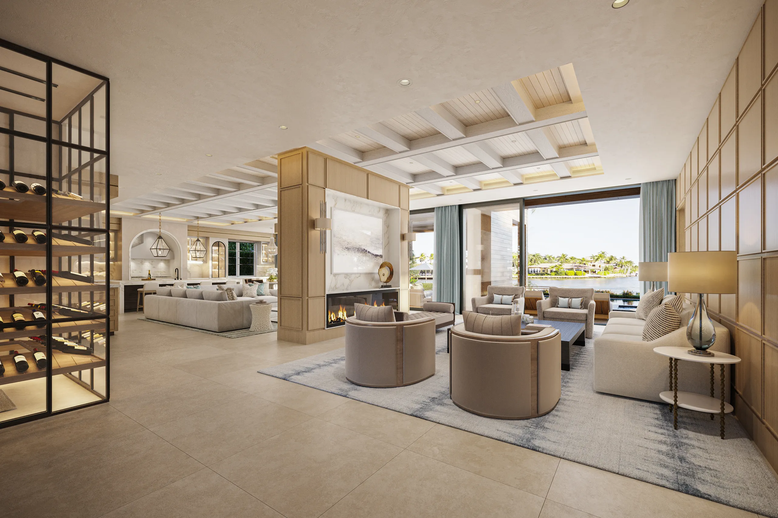 Villa Fort Lauderdale Usa Common Areas Renderings of Architecture
