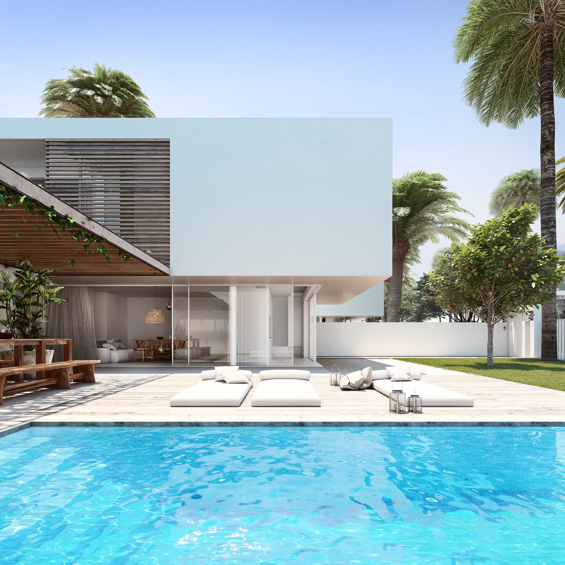 Gouna Apartment Hurghada Egypt Pool Architectural 3D