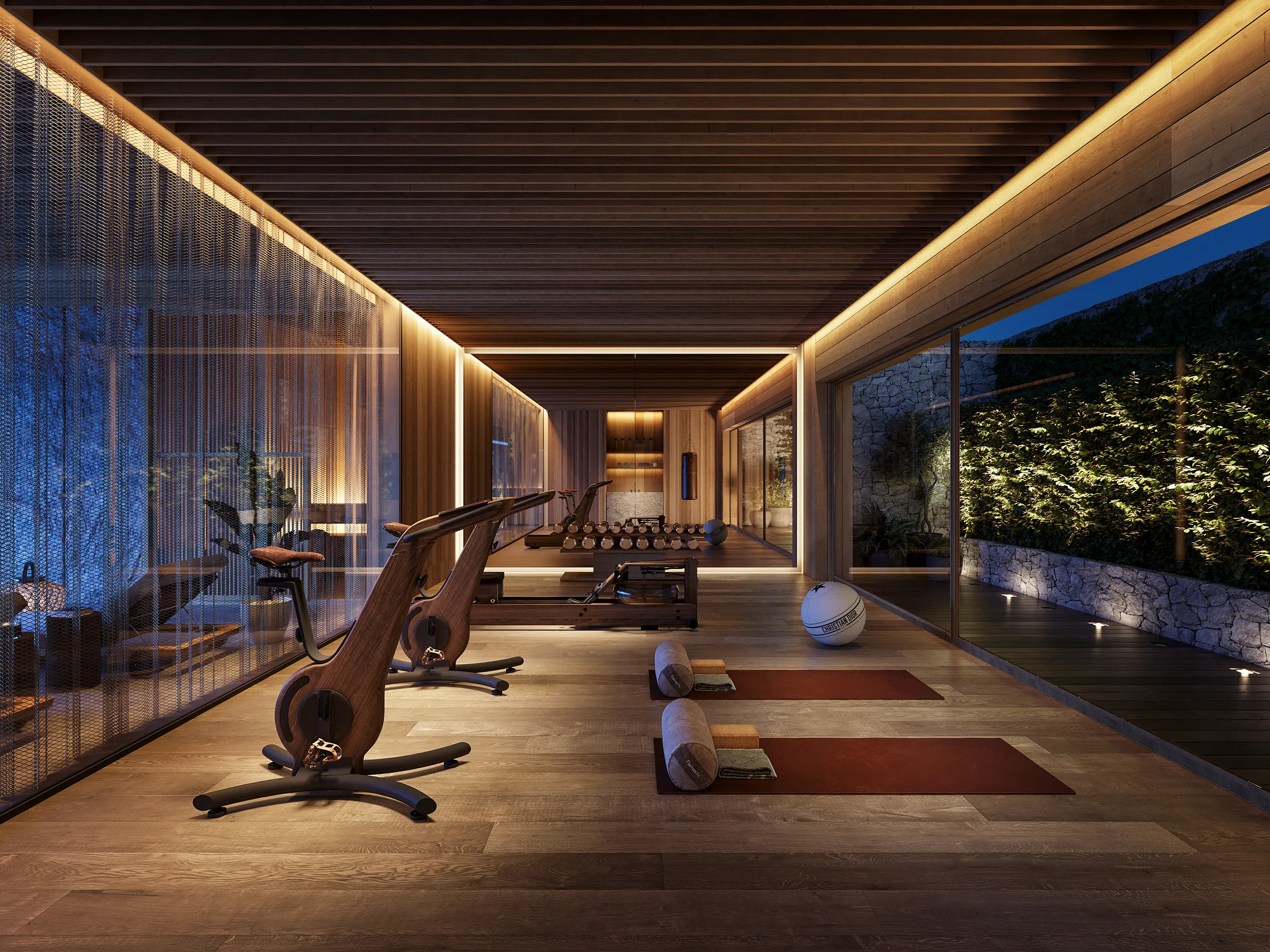Villa Kitzbühel Austria Gym Photorealistic Visualization