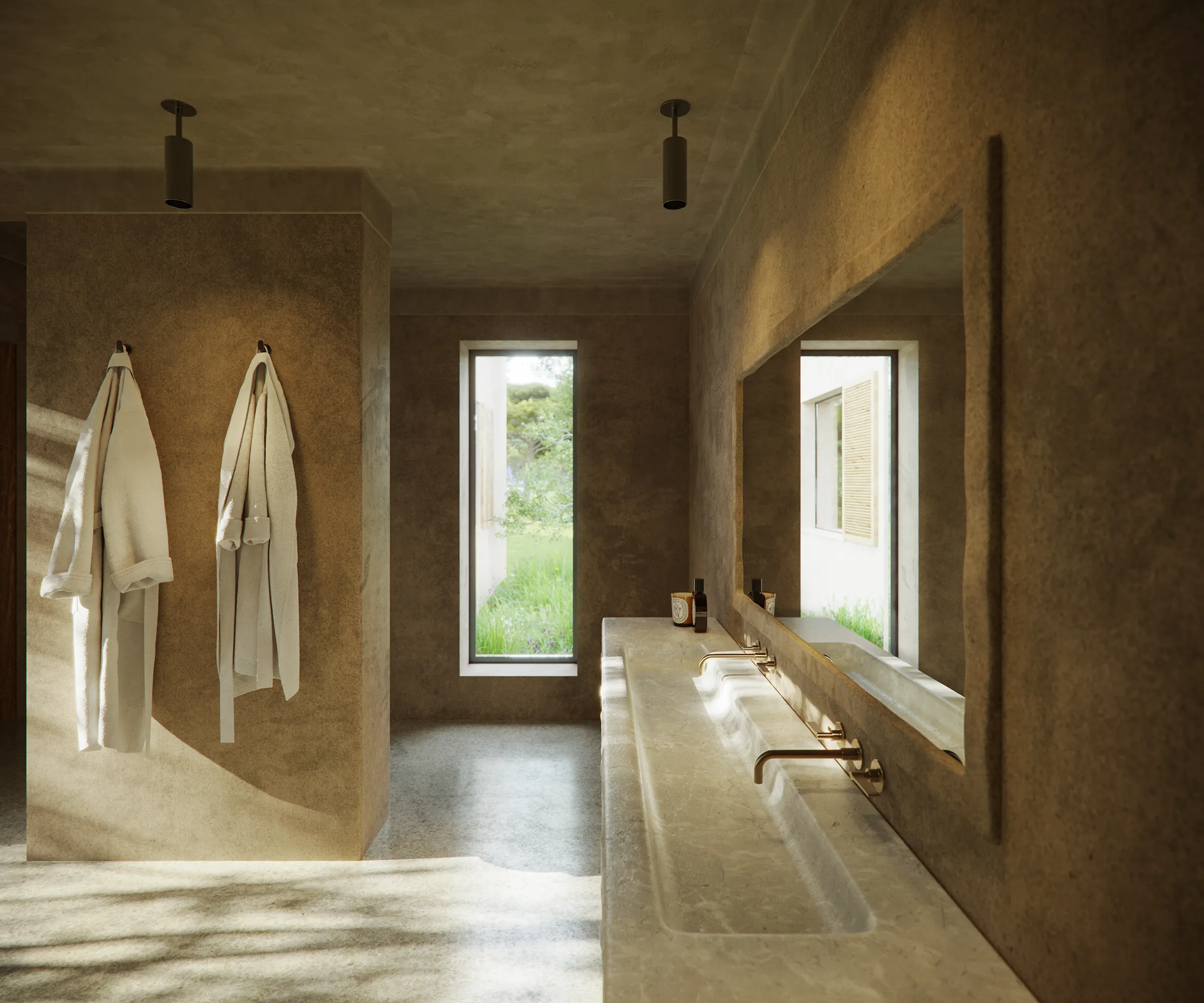 Villa Sta Ponca Mallorca Bathroom real estate cgi