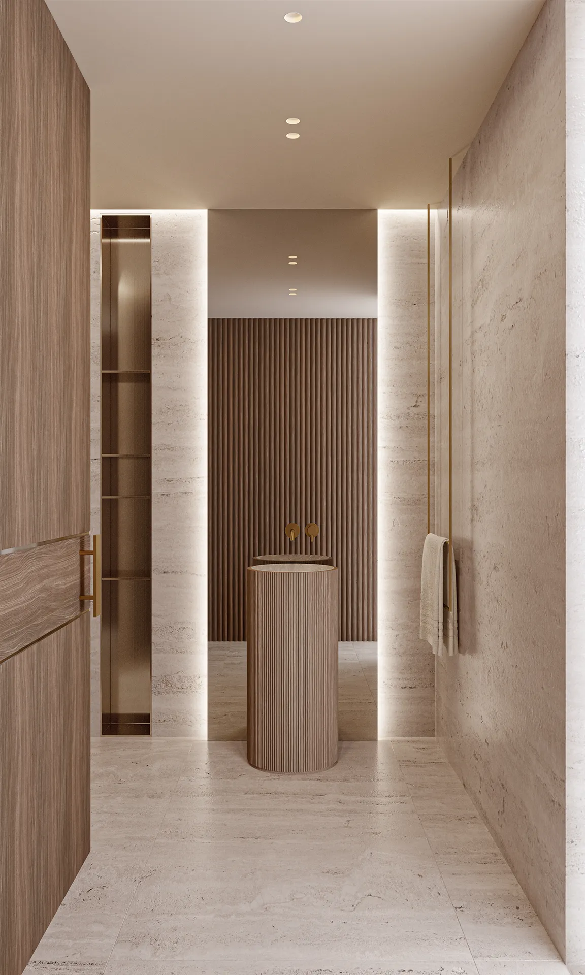 Viviendas Luxury Madrid Pool Photorealistic Visualization