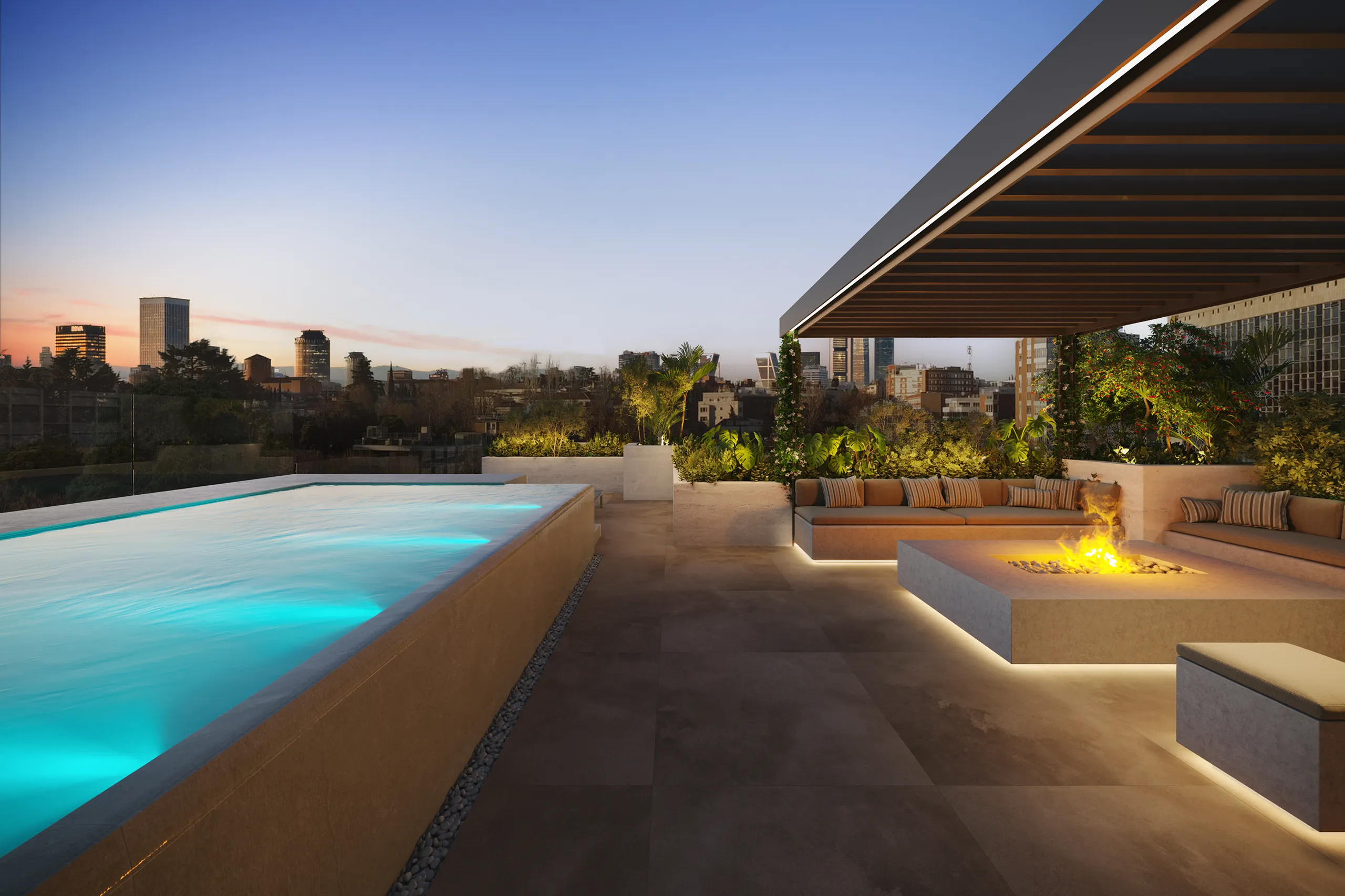 Viviendas Luxury Madrid Living Architecture Visualisation