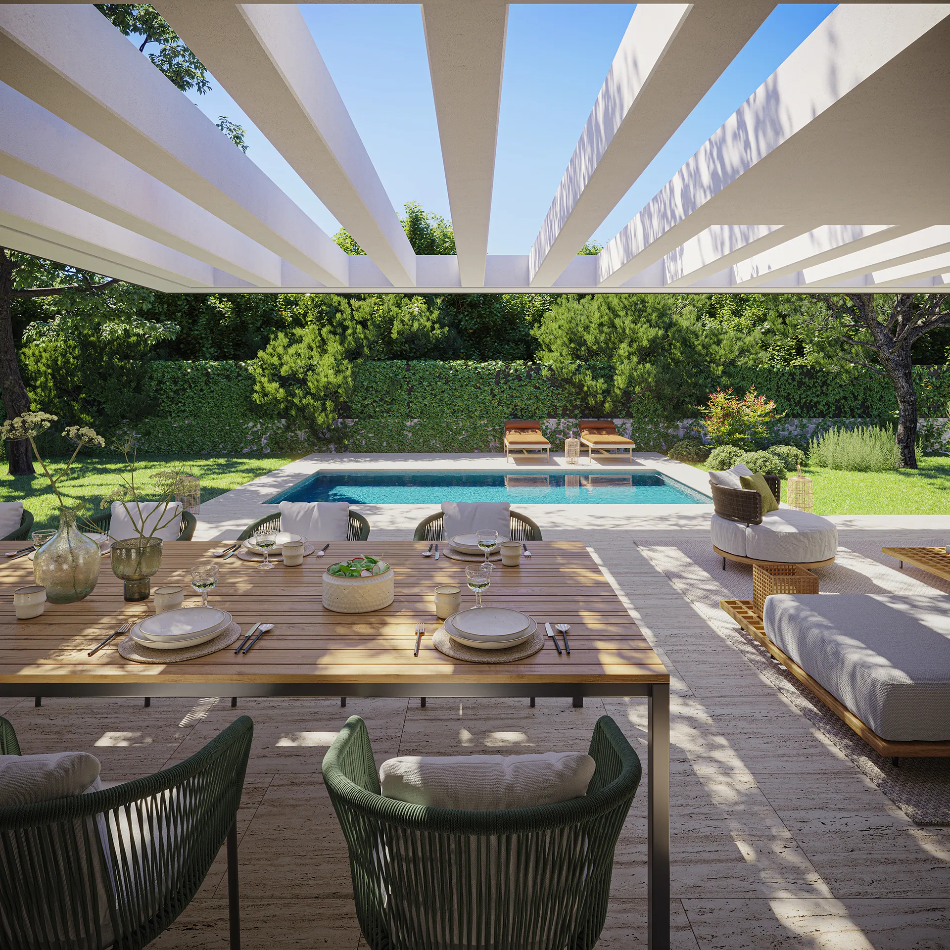 Villa Aravaca Madrid Dining Architectural Virtual Tours